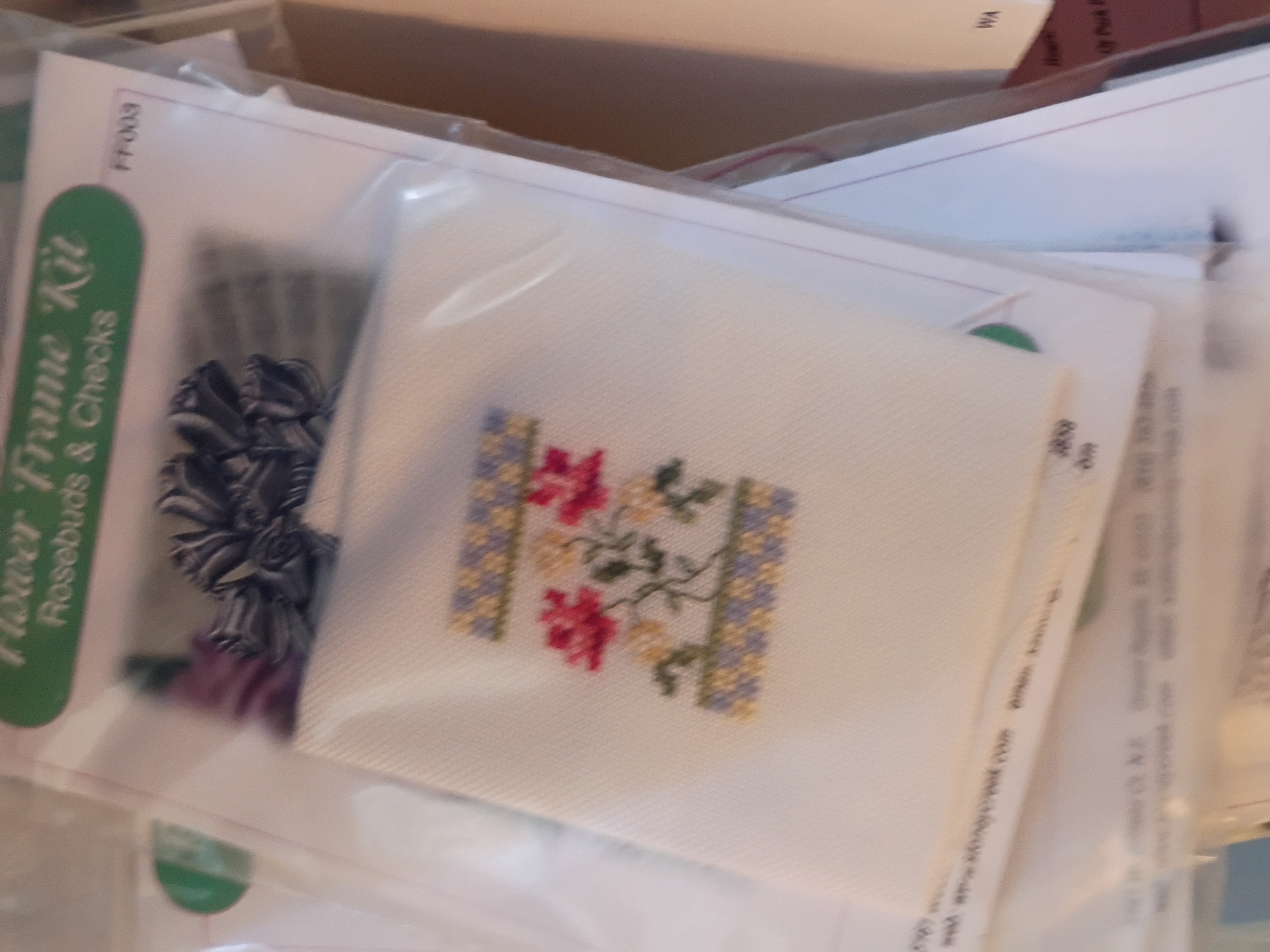 Assorted Cross Stitch and Craft Supplies - image 7 of 9