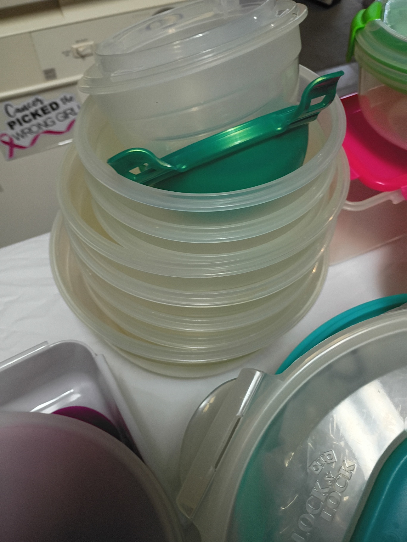 Assorted Plastic Food Storage Containers and Bowls - image 3 of 14