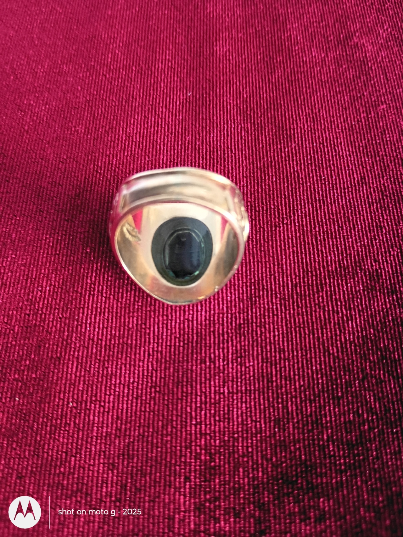 Gold 14k Ring with Blue Stone - image 3 of 6