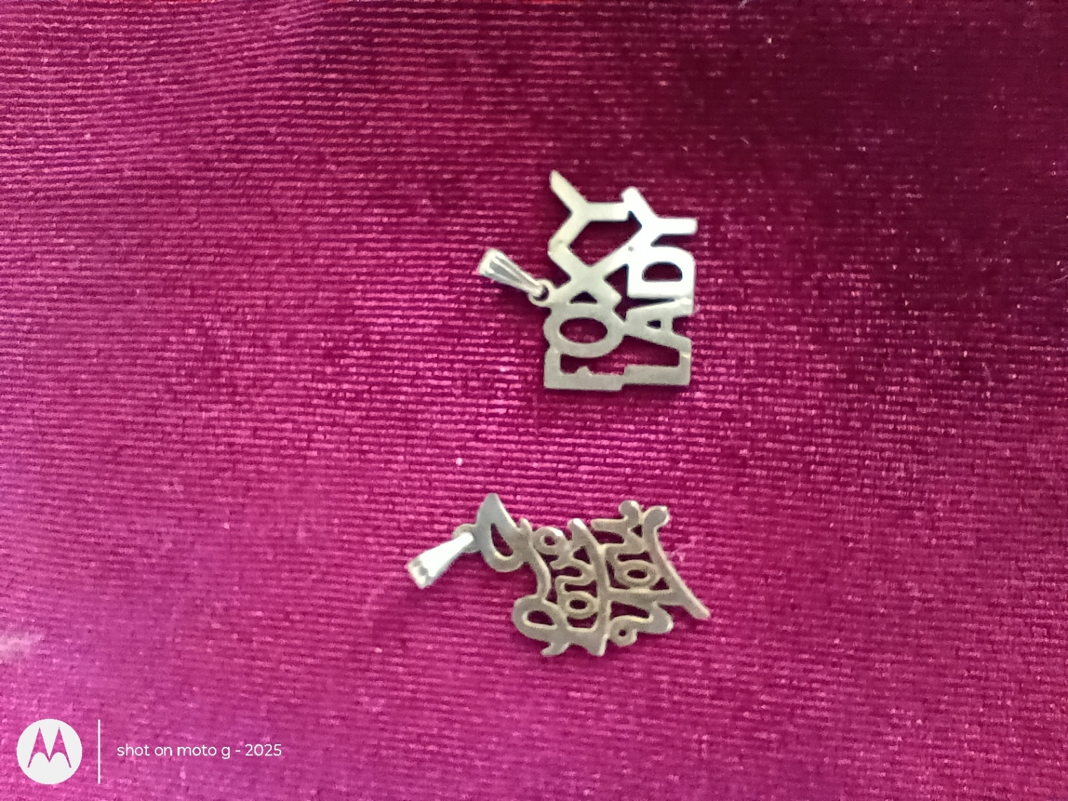 Two Script Letter Pendants - image 4 of 4
