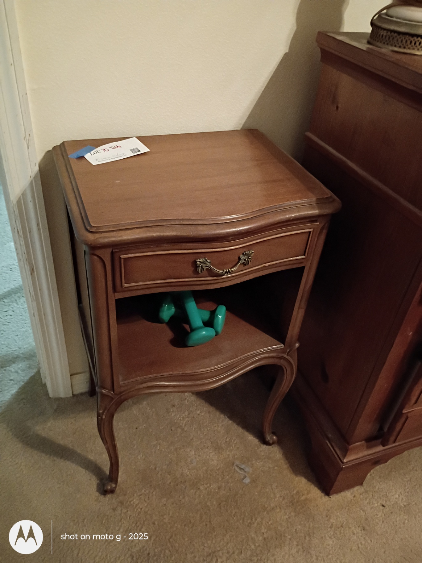 Wooden End Table with Drawer and Shelf - image 1 of 2