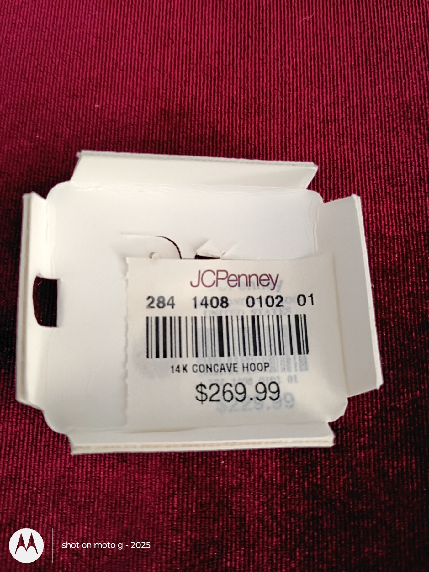 14K Gold Concave Hoop Earrings - image 4 of 4