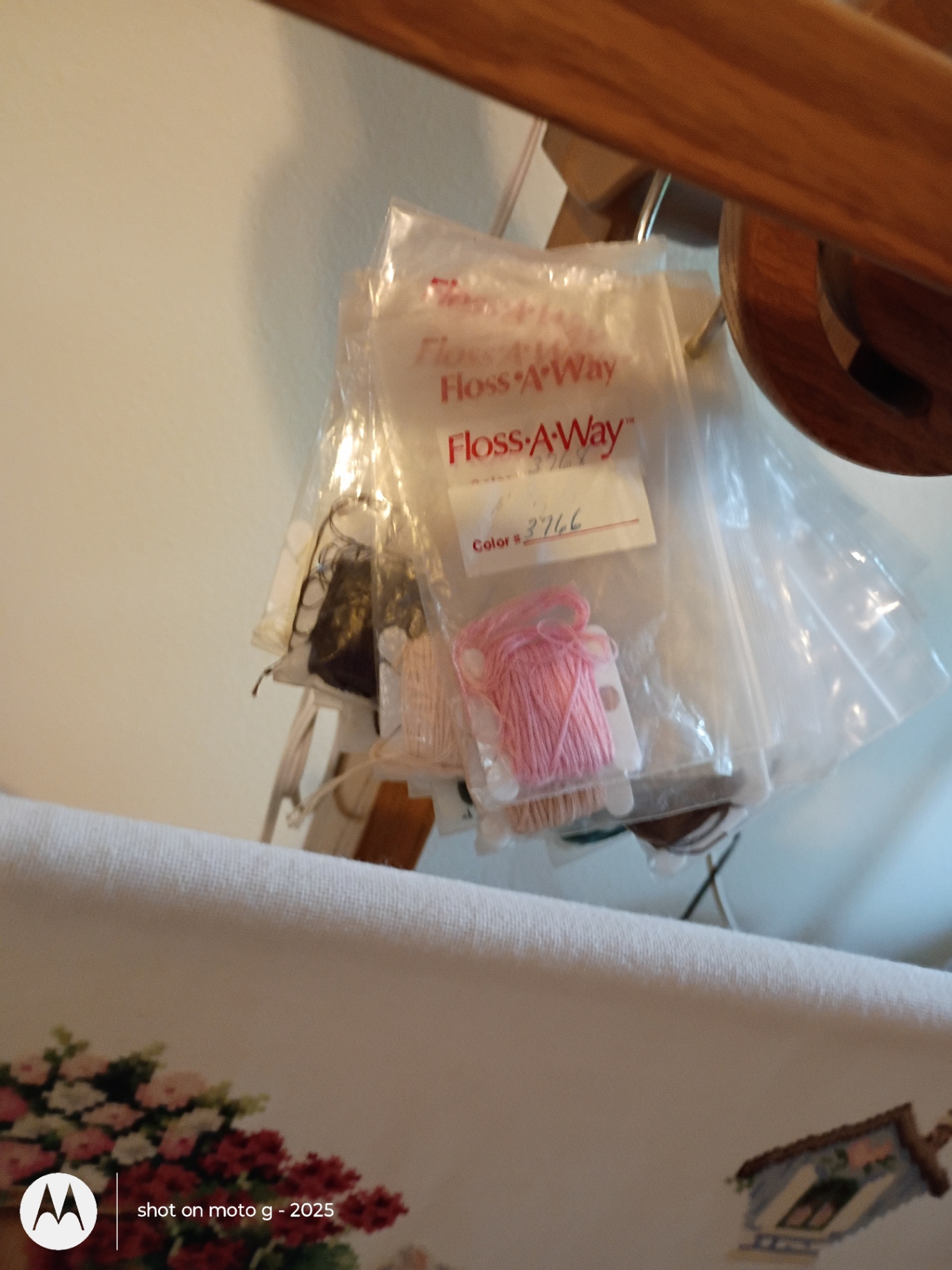 Wooden Floor Standing Needlework Frame with Magnifying Lamp - image 6 of 6