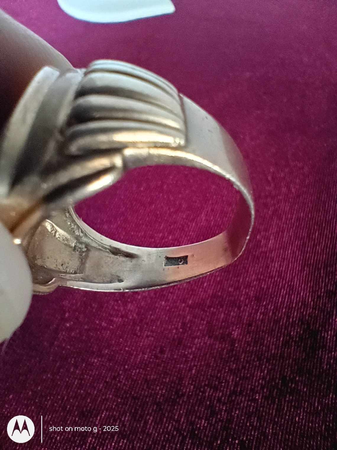 Gold 10k Initial Signet Ring - image 4 of 5