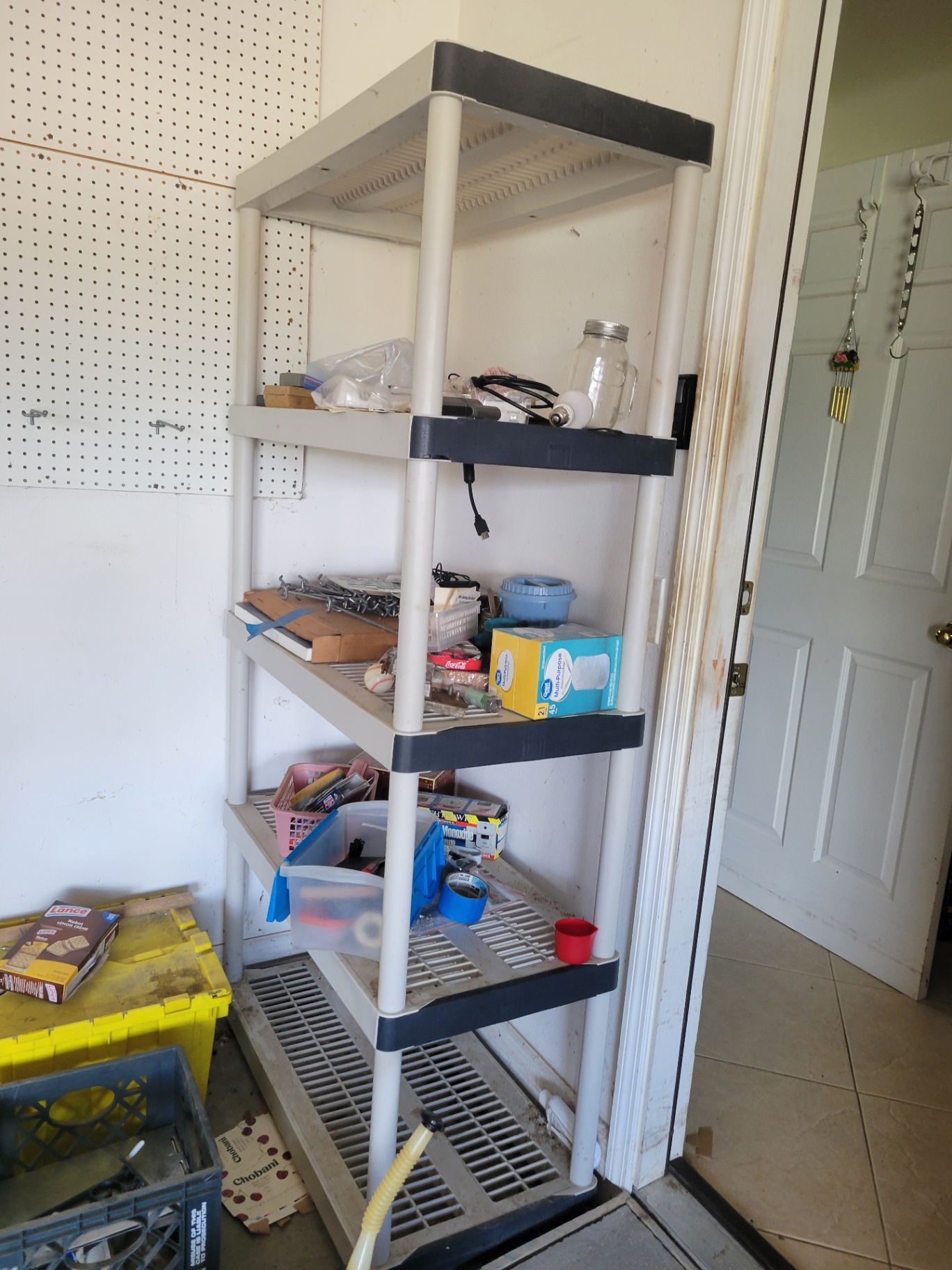 Five-Tier Plastic Storage Shelving Unit - image 1 of 1