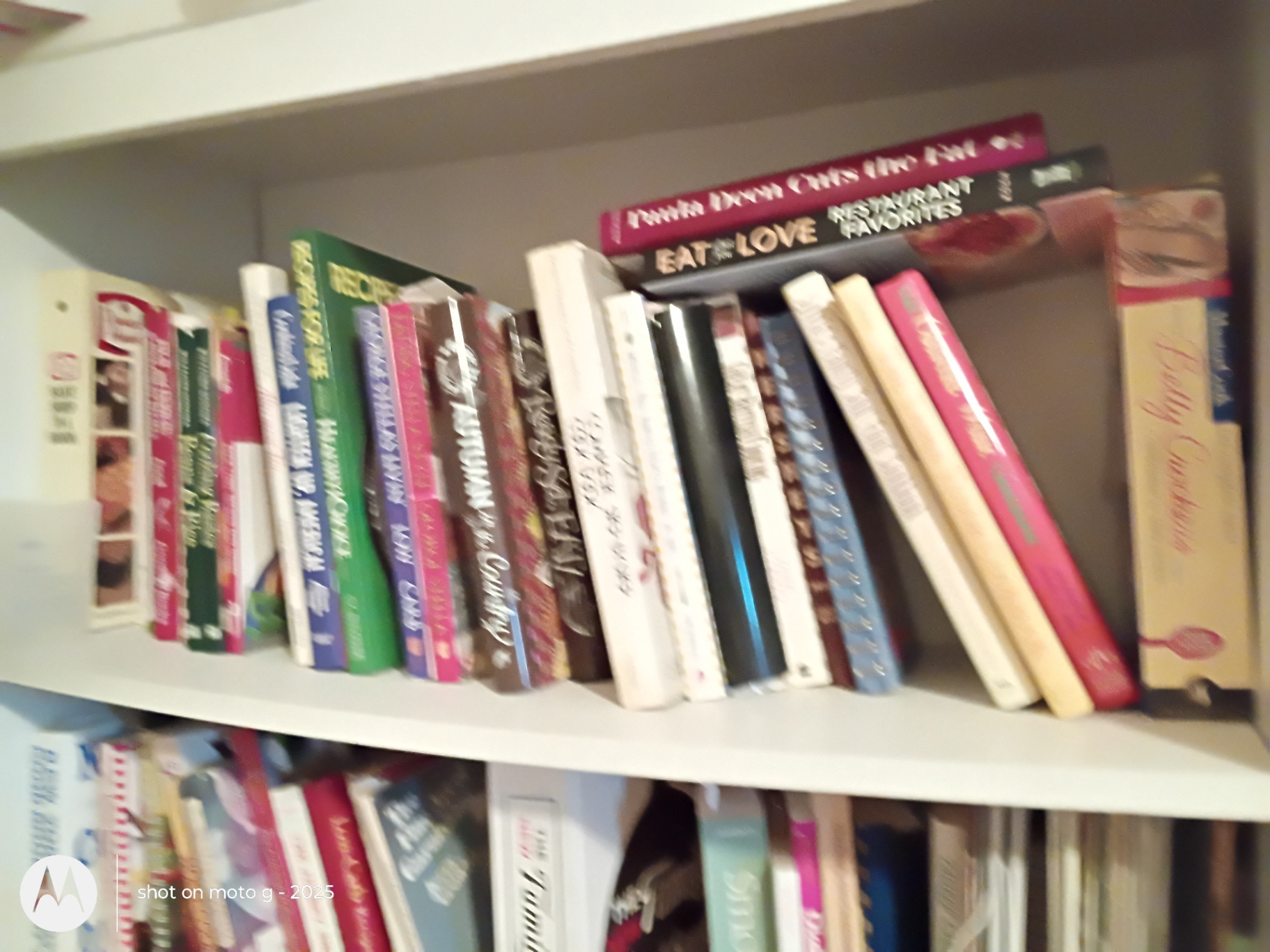 Storage Shelf and Collection of Cookbooks and Recipe Books - image 2 of 4