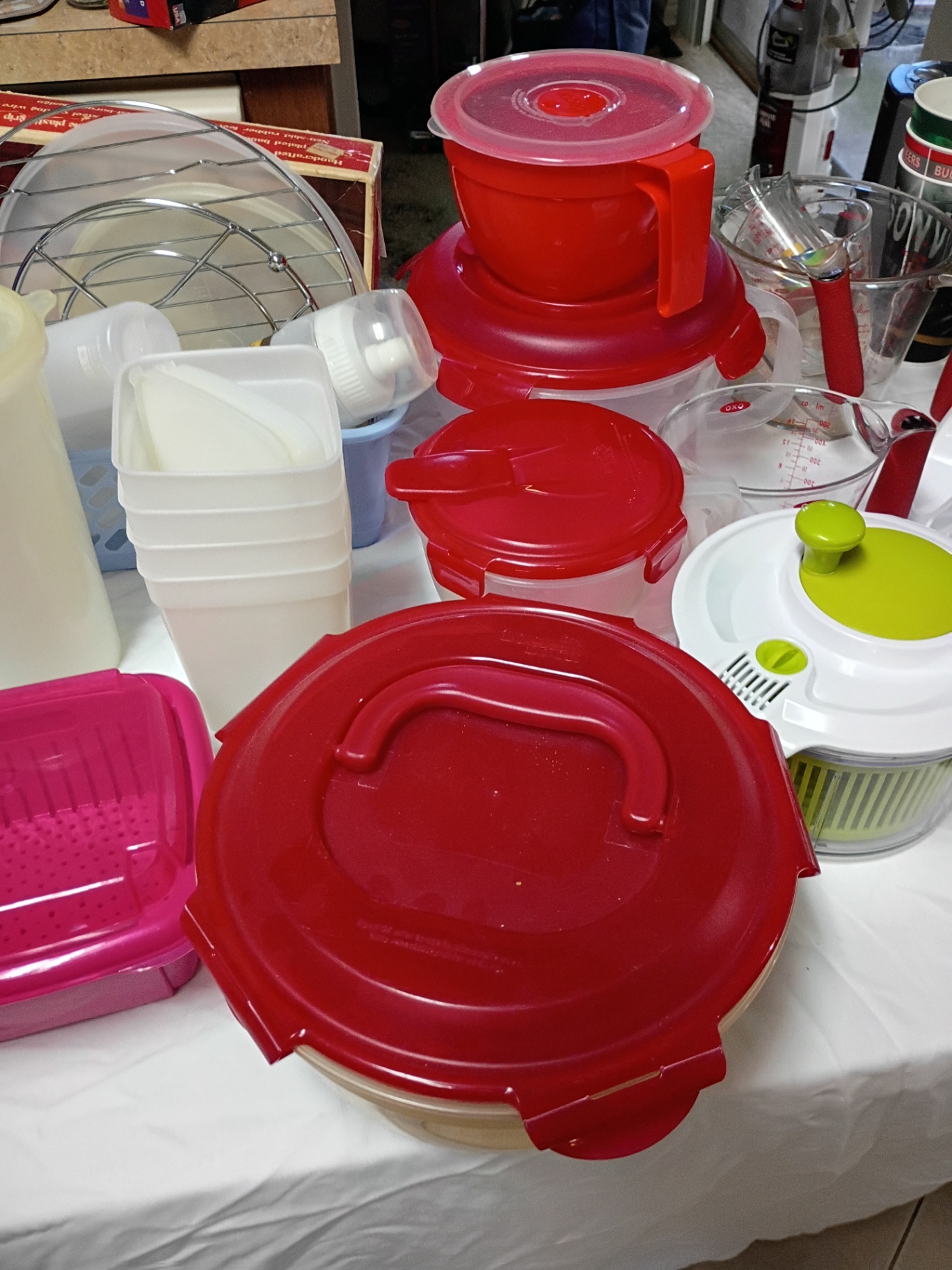 Assorted Plastic Kitchen Storage and Housewares - image 4 of 9