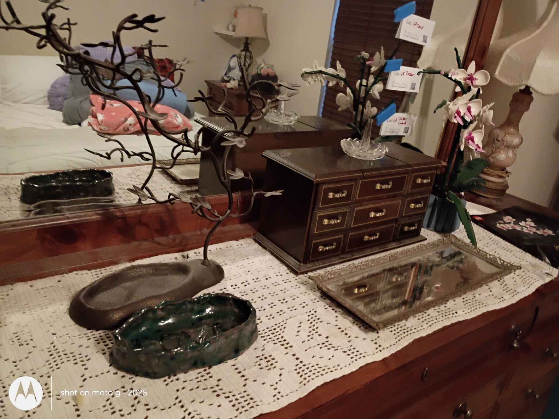 Decorative Jewelry Box and Assorted Home Decor Items - image 1 of 10