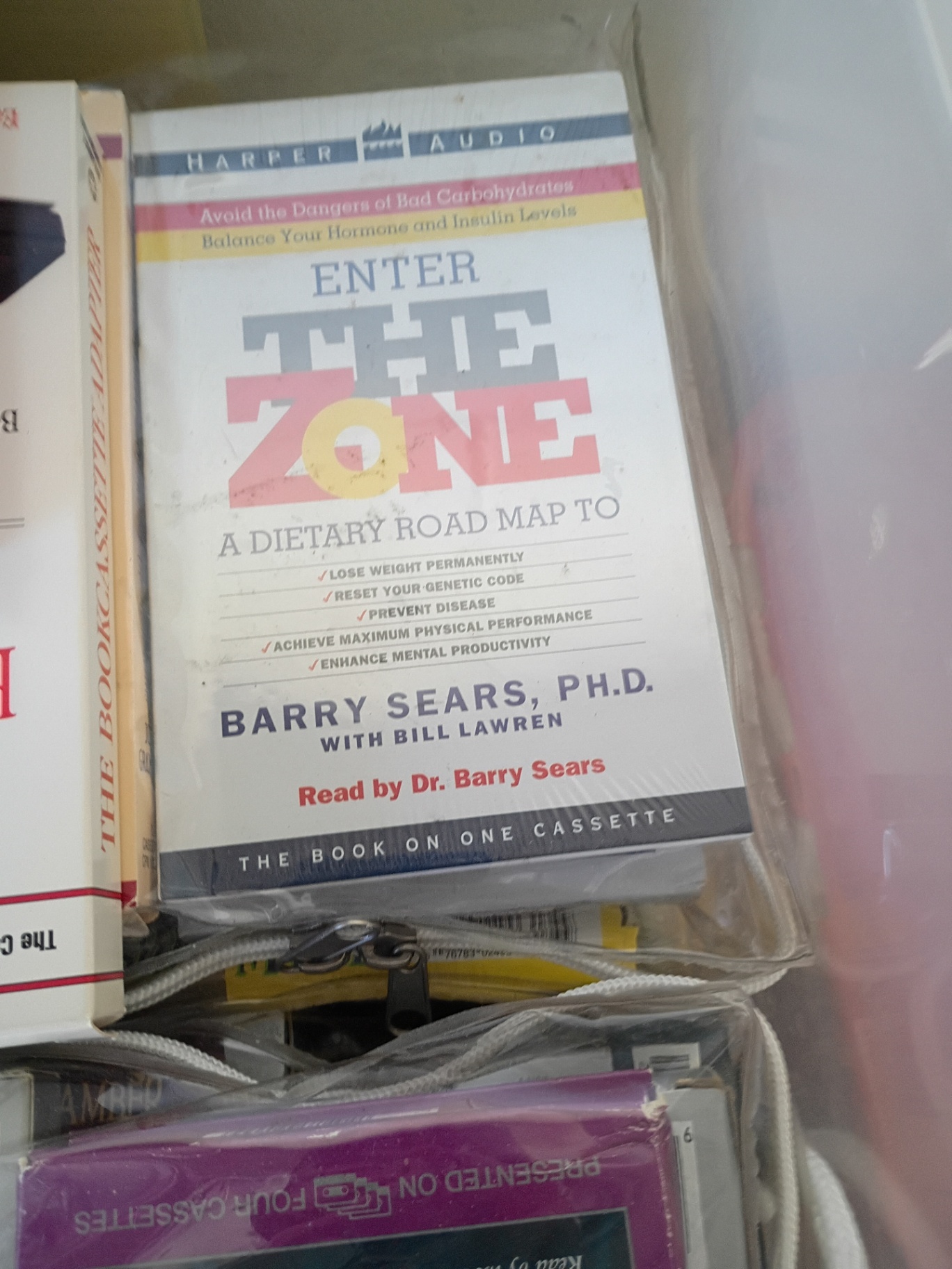 Collection of Audiobook Cassette Tapes in Storage Bins - image 8 of 8