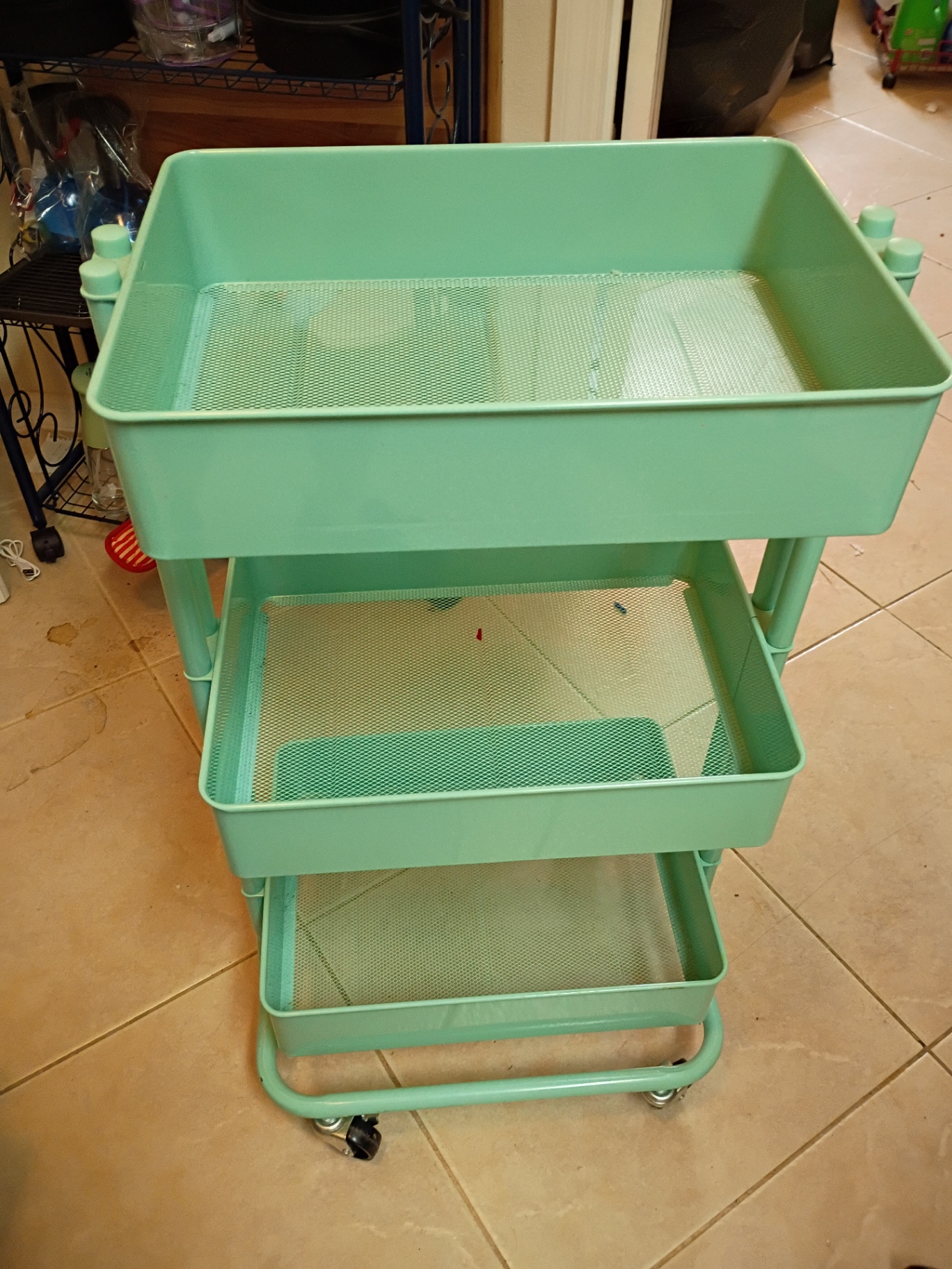 Three-Tier Rolling Storage Cart - image 5 of 5