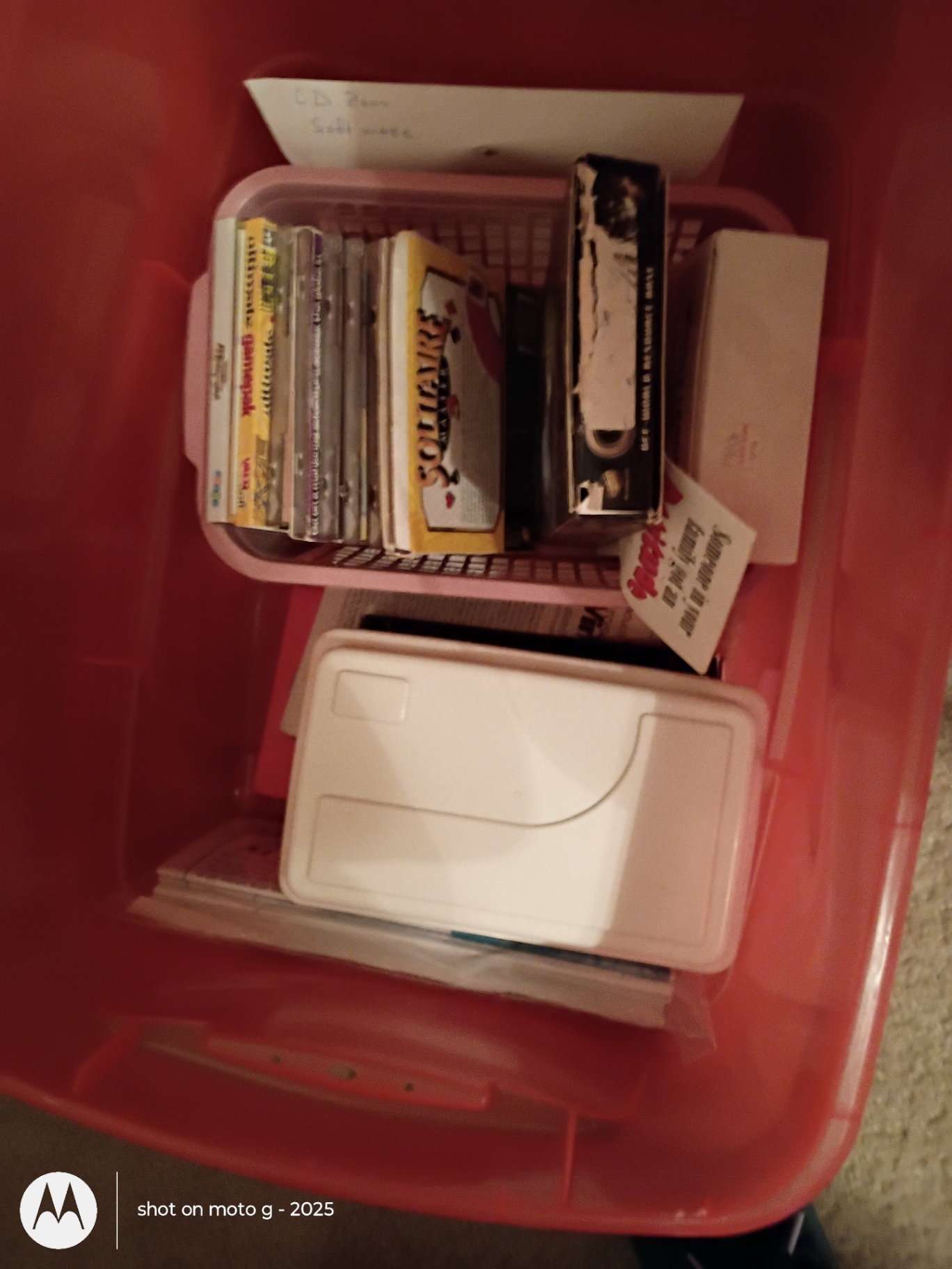 Storage Bins with Craft Supplies, Books, and Media Items - image 5 of 6