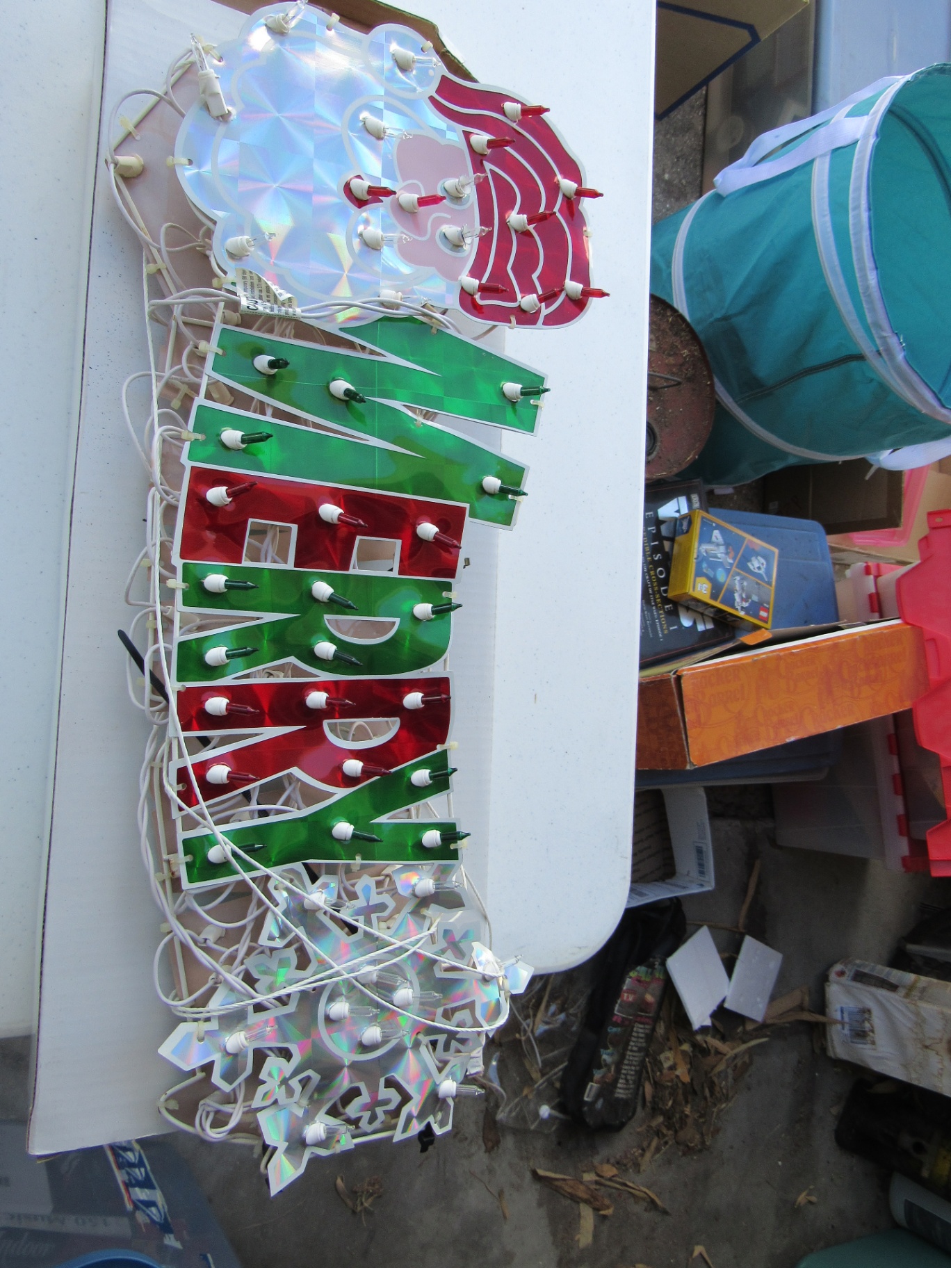 Assorted Christmas Light Decorations and Musical Charlie Brown Tree - image 1 of 4
