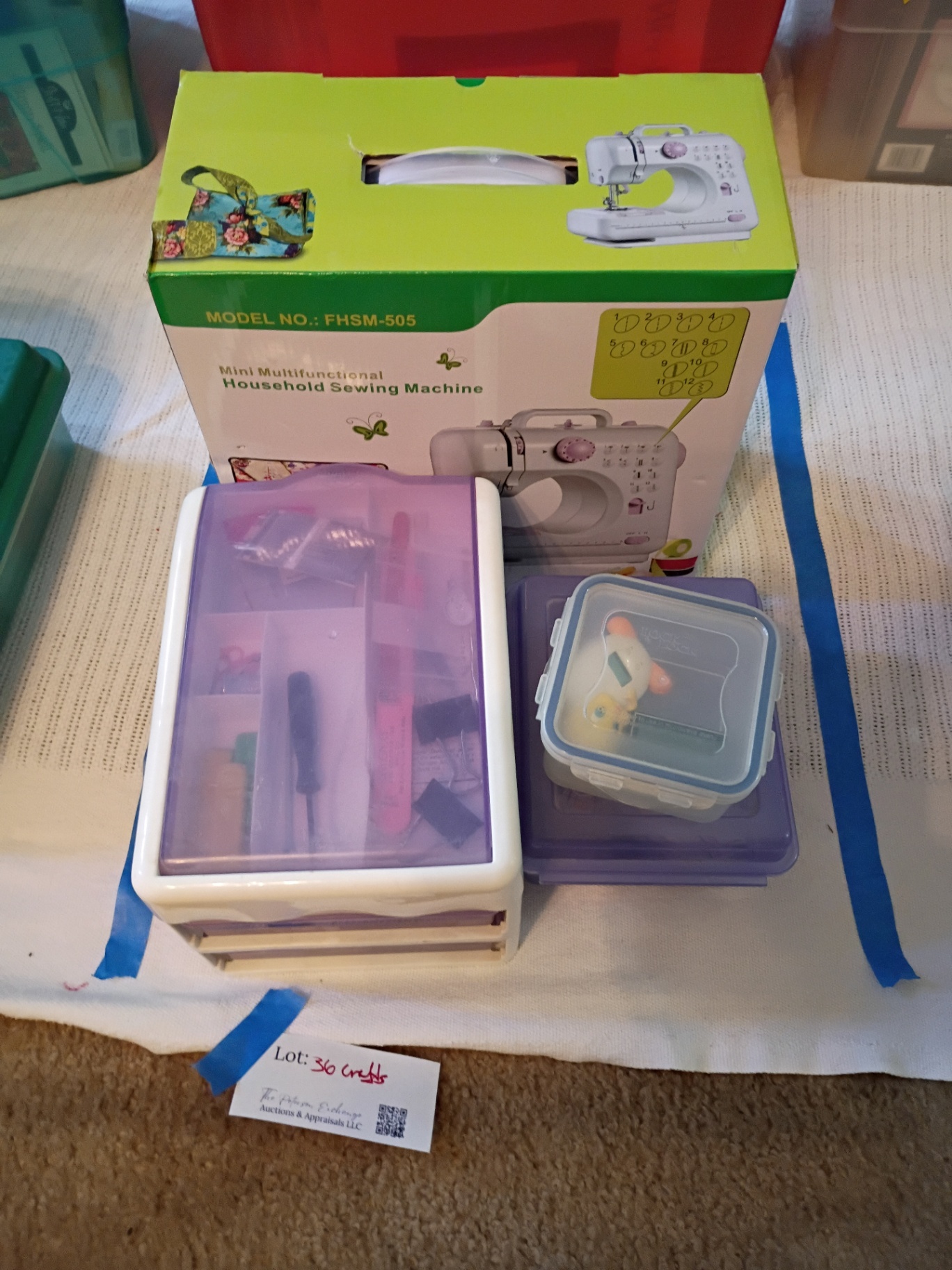 Mini Multifunctional Sewing Machine and Sewing Accessories - image 1 of 8