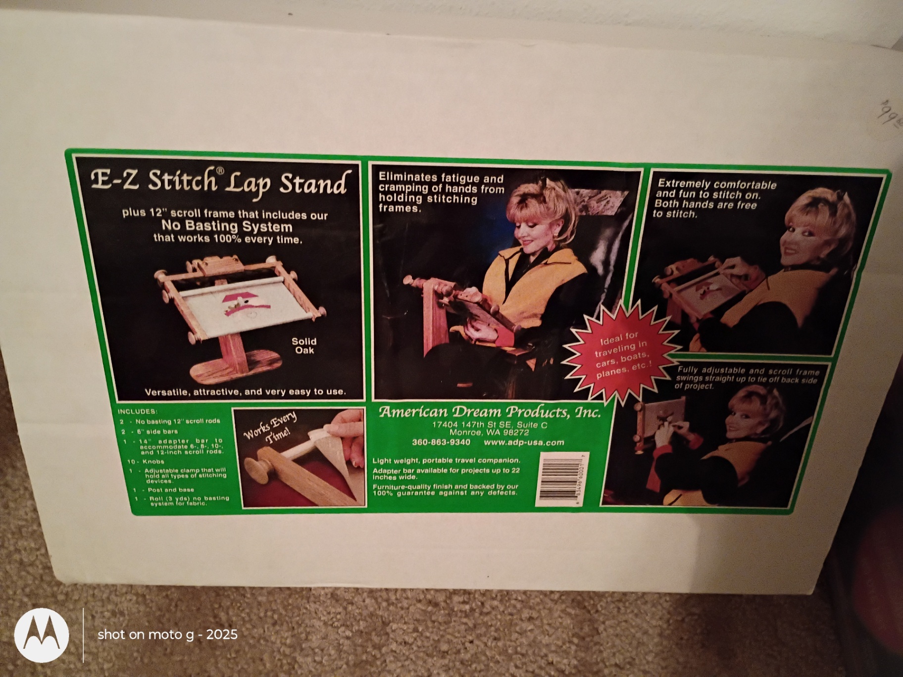 E-Z Stitch Lap Stand and Knitting Supplies - image 7 of 8