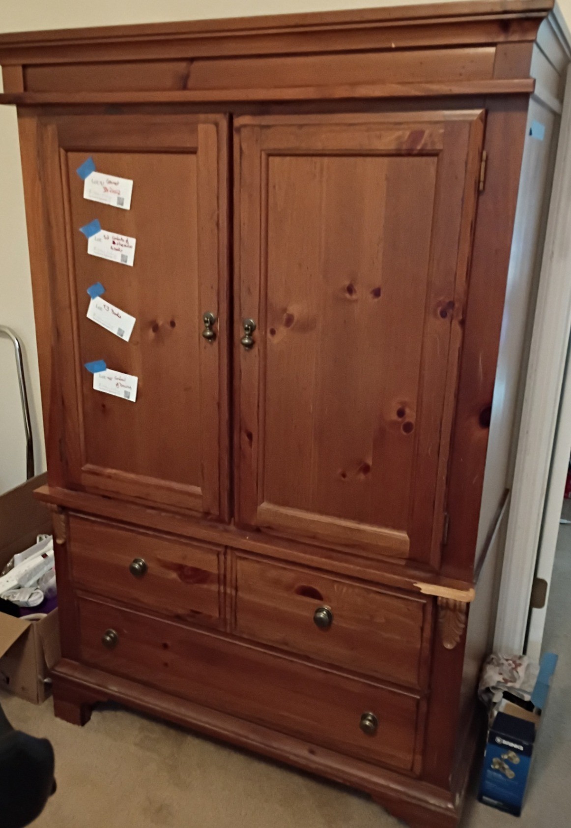Wood Storage Armoire Cabinet - image 1 of 6