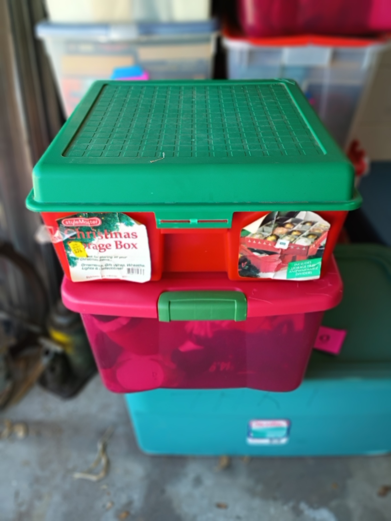 Christmas Holiday Decorations and Storage Bins - image 2 of 11