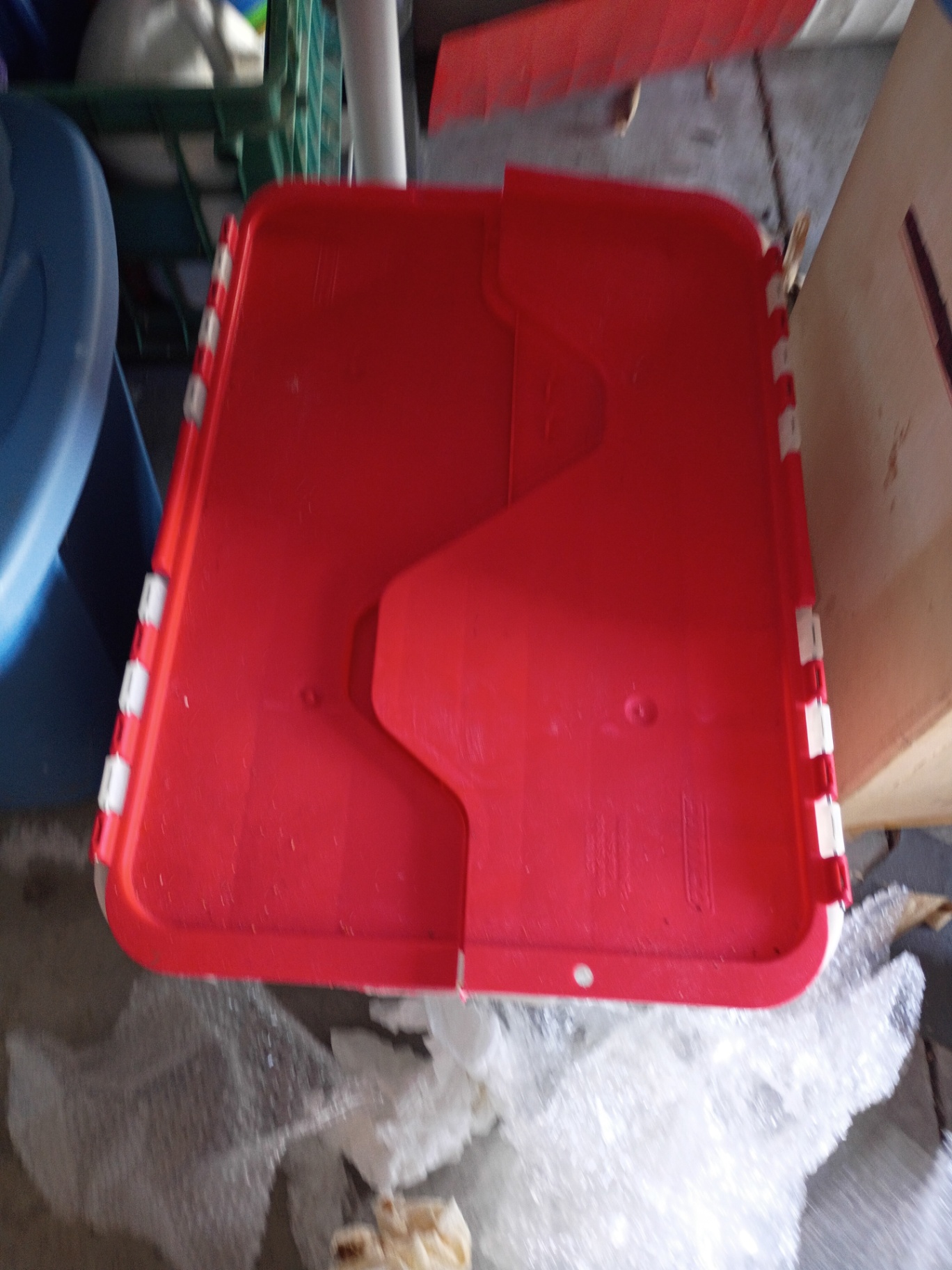 Storage Tote with Christmas Ornaments and Holiday Decorations - image 2 of 2