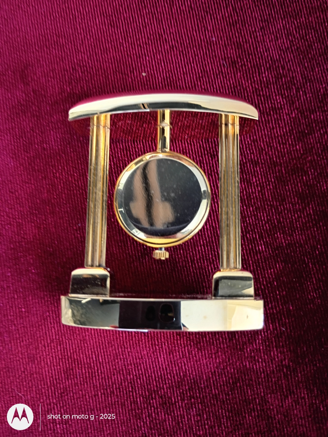 Gold-Tone Quartz Desk Clock - image 4 of 4