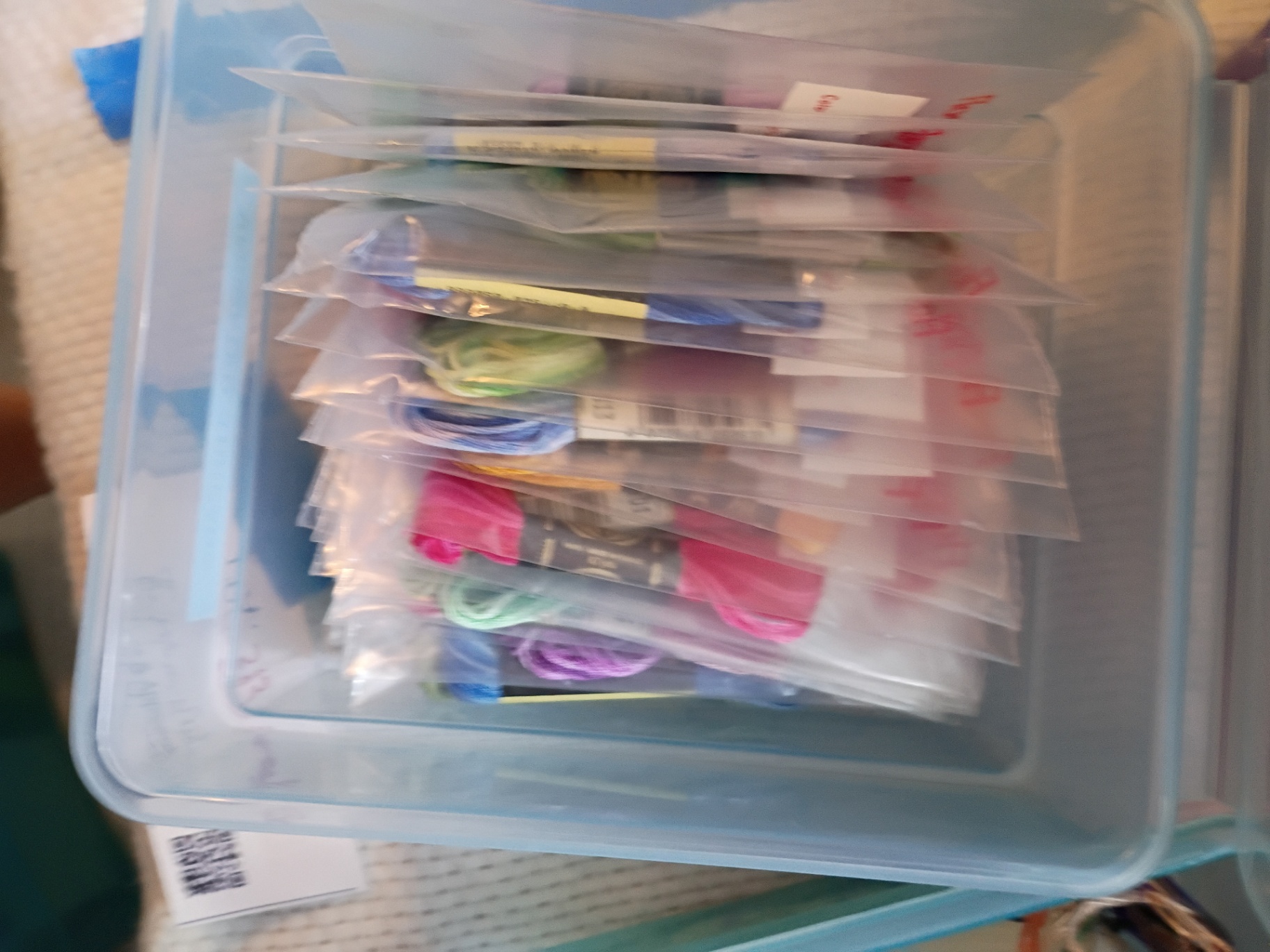 Embroidery and Cross Stitch Supplies with Scissors and Thread Storage - image 7 of 11