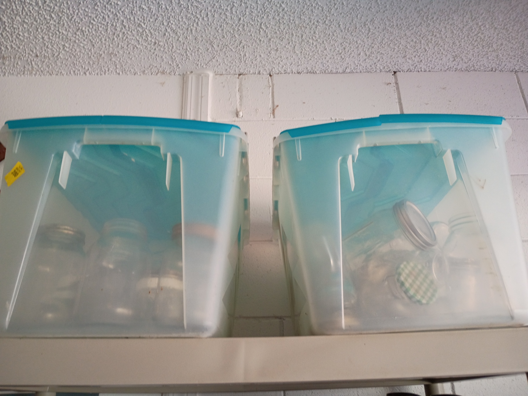 Assorted Ball Mason Jars and Canning Supplies With Storage Shelf - image 2 of 6