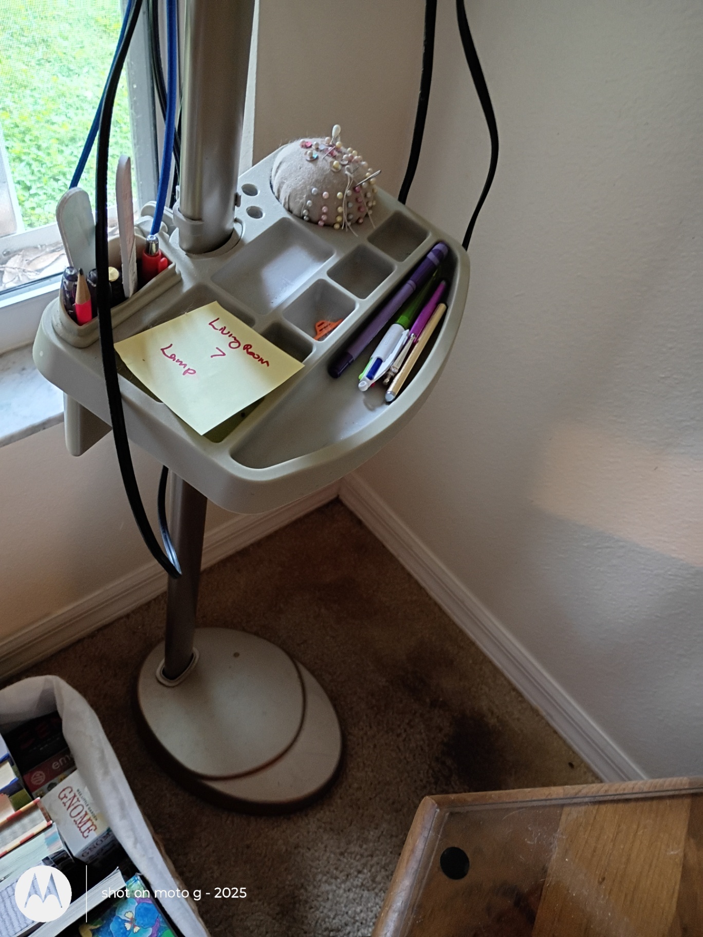 OttLite Floor Lamp with Adjustable Light and Organizer Tray - image 5 of 5