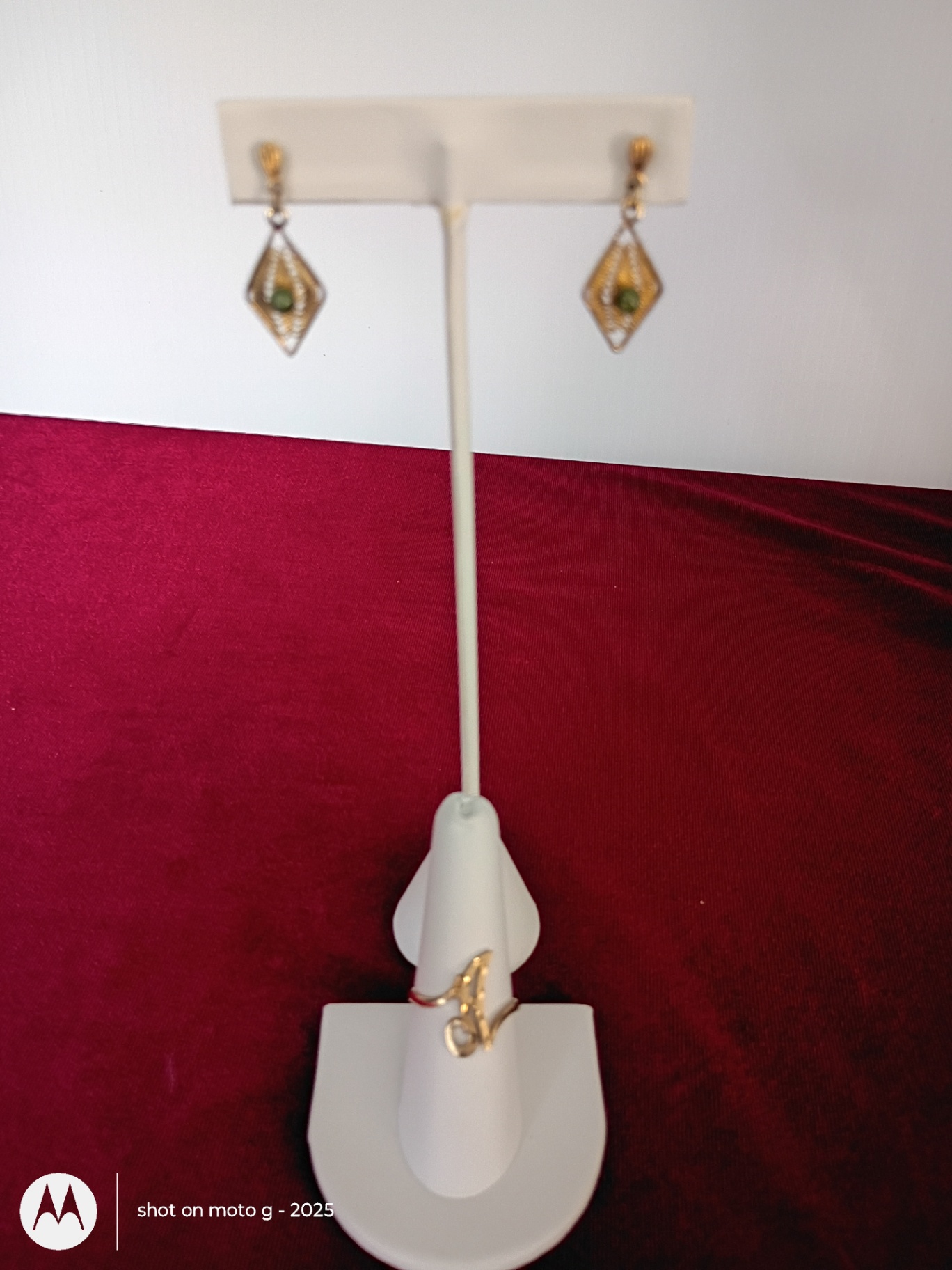14KT Gold Ring and Matching Dangle Earrings - image 1 of 6