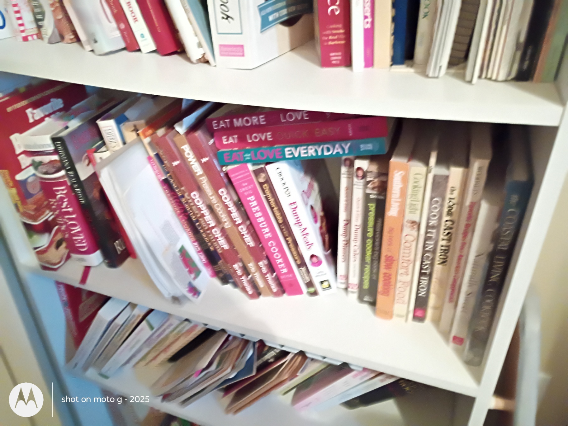 Storage Shelf and Collection of Cookbooks and Recipe Books - image 4 of 4