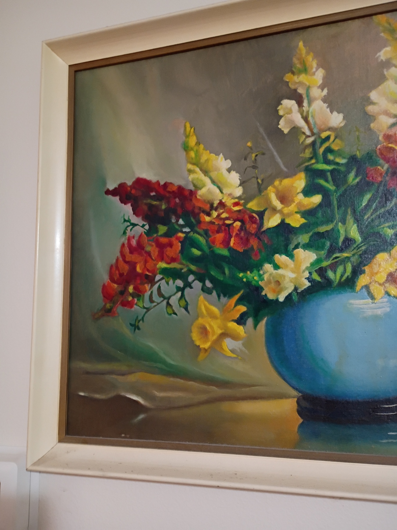 Framed Floral Still Life Painting - image 4 of 6