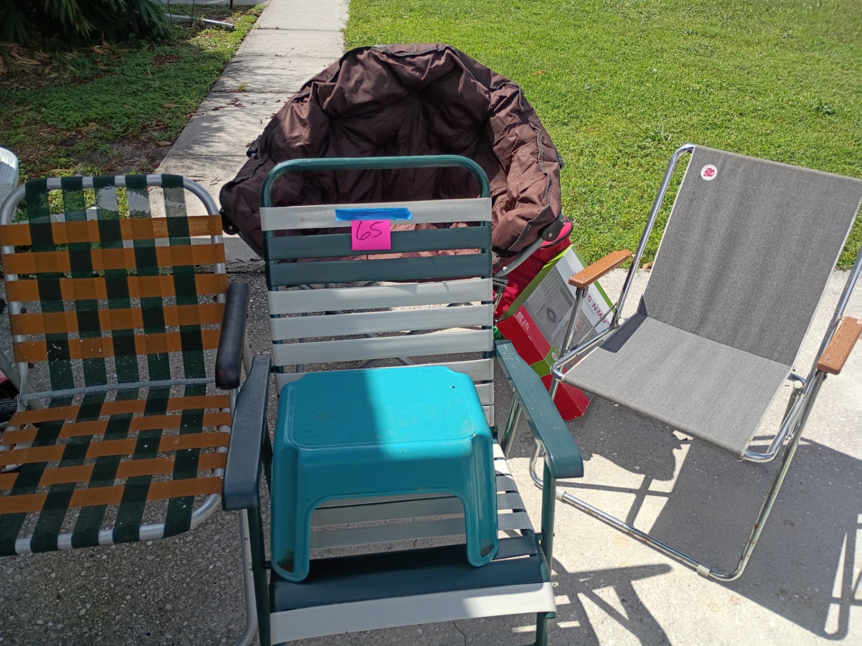 Outdoor Chairs and Cushioned Seat - image 1 of 2