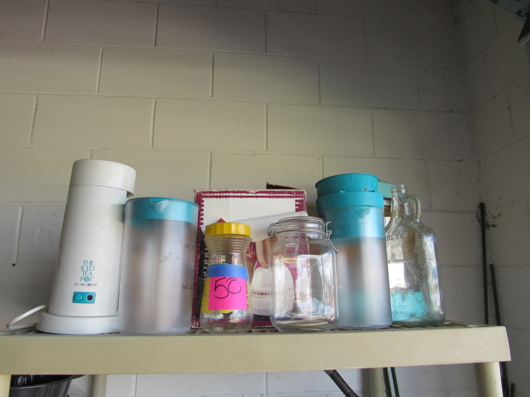 Iced Tea Maker, Plastic Pitchers, and Glass Jars - image 1 of 1