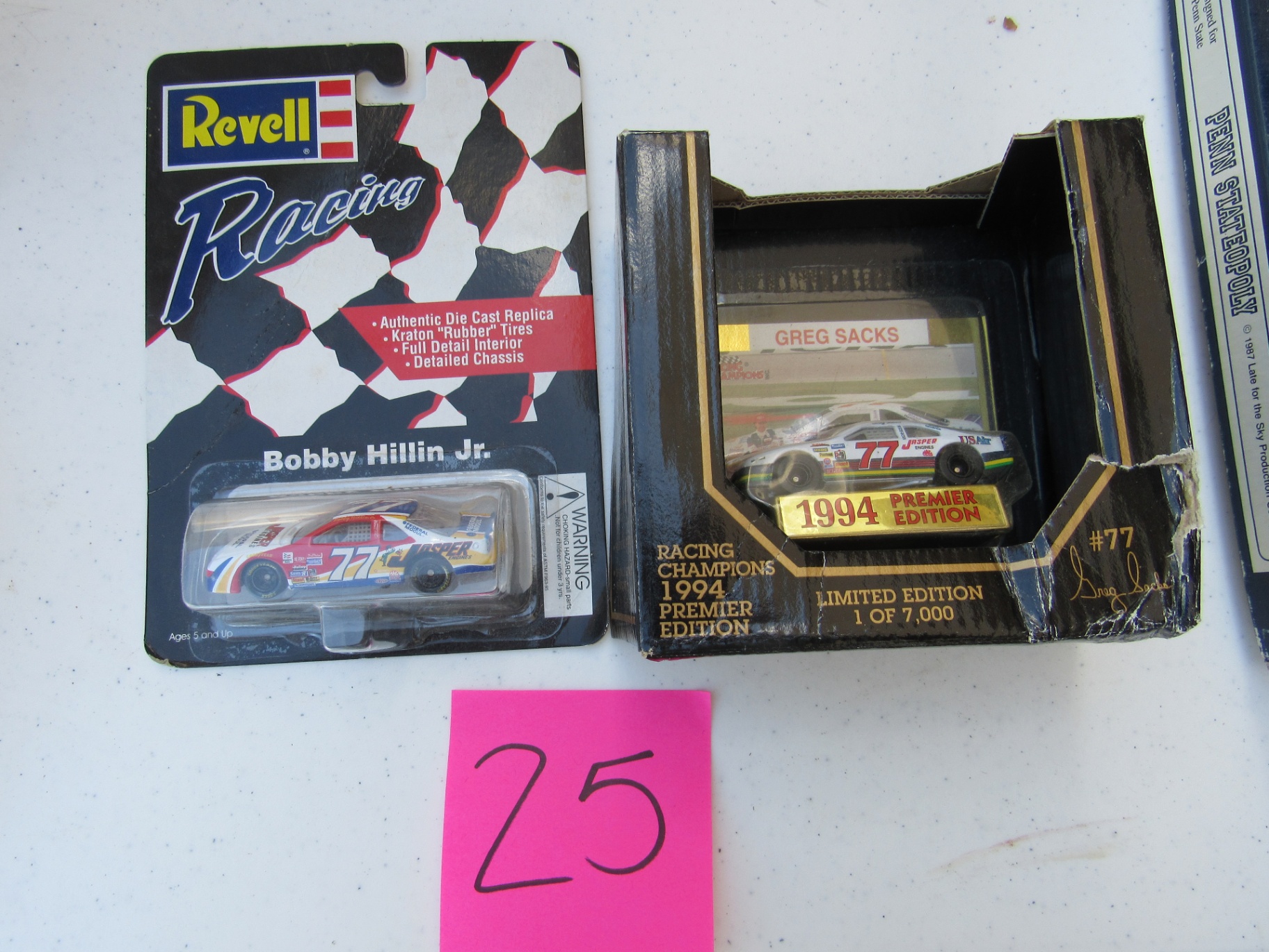 Two Die-Cast NASCAR Racing Car Collectibles - image 1 of 1