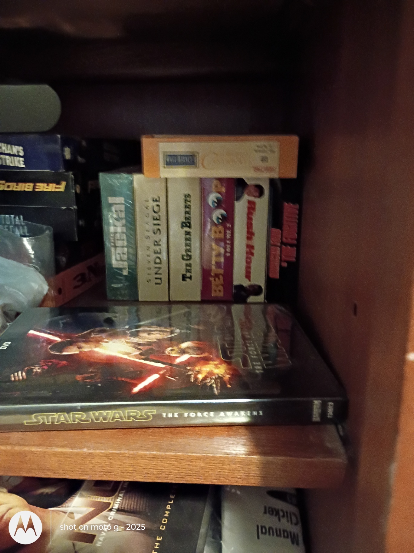Assorted VHS Tapes, DVDs, and Media Storage Cabinet - image 5 of 8