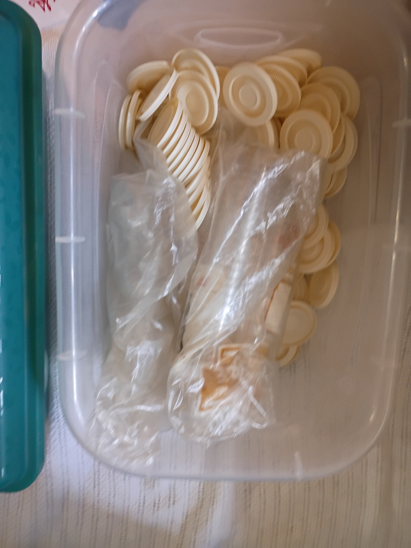 Craft Storage Bins with Beads, Bags, Tape, and Craft Supplies - image 6 of 6