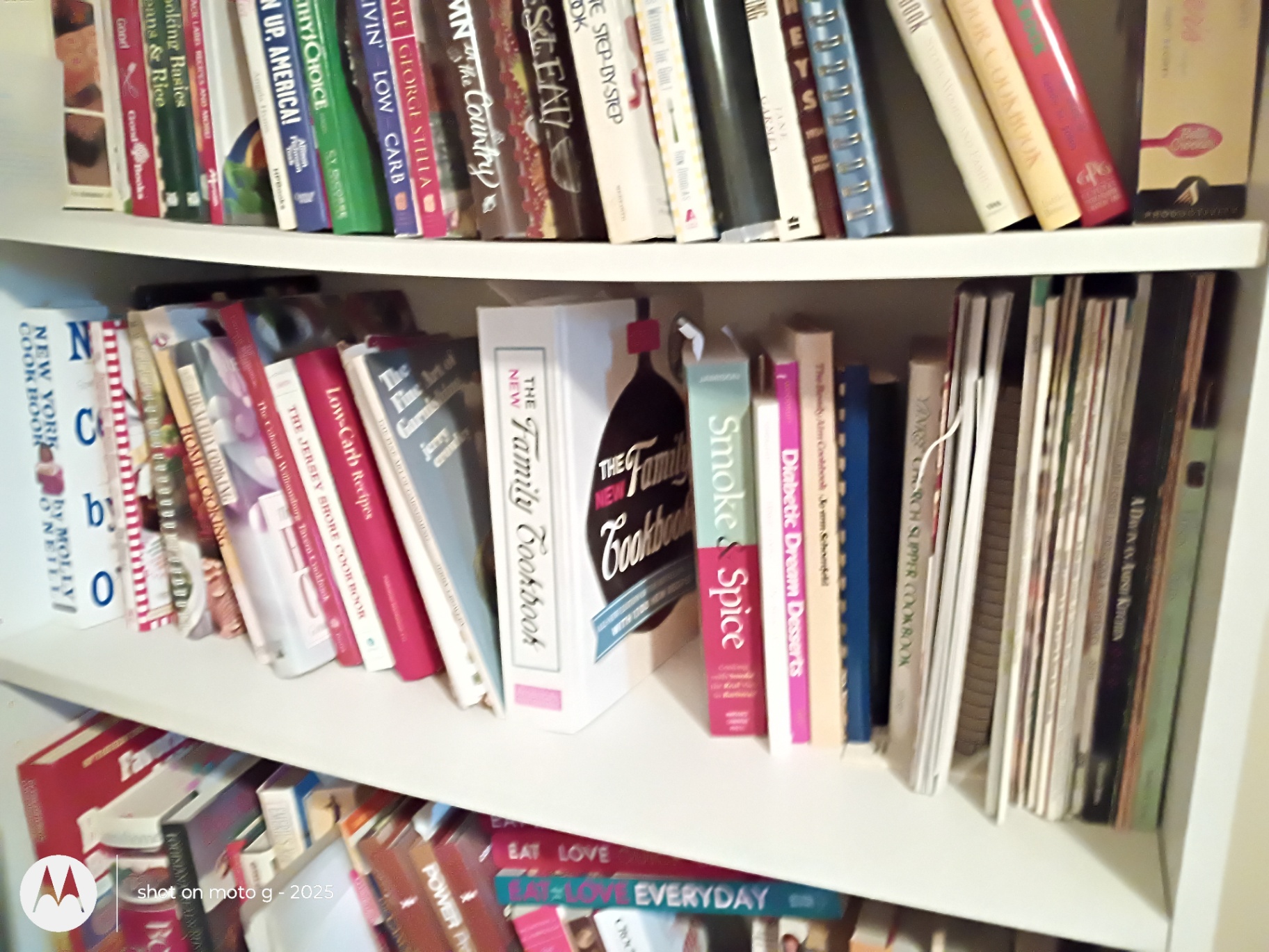 Storage Shelf and Collection of Cookbooks and Recipe Books - image 3 of 4