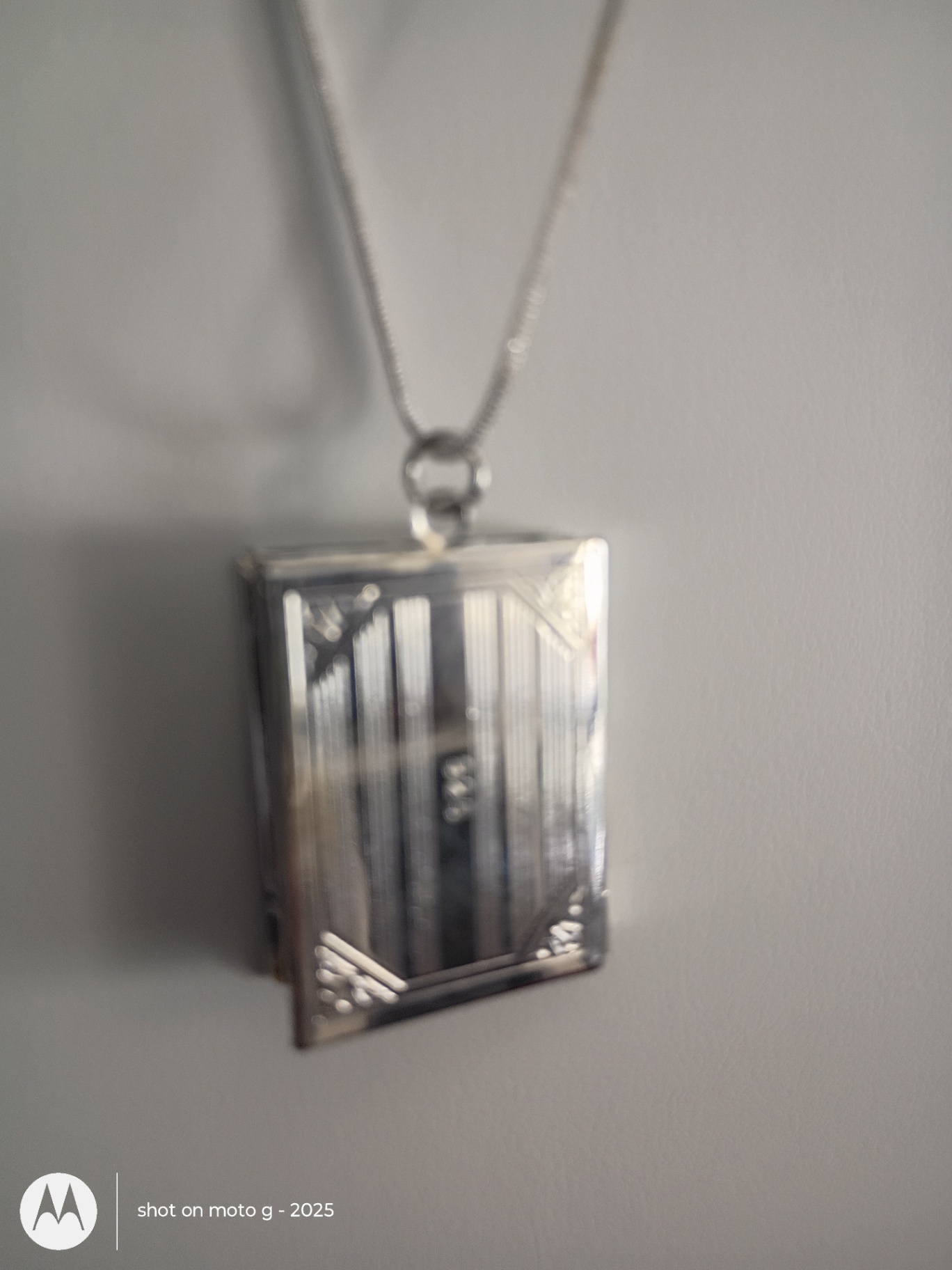 Silver 925 Cross Locket Necklace - image 1 of 3