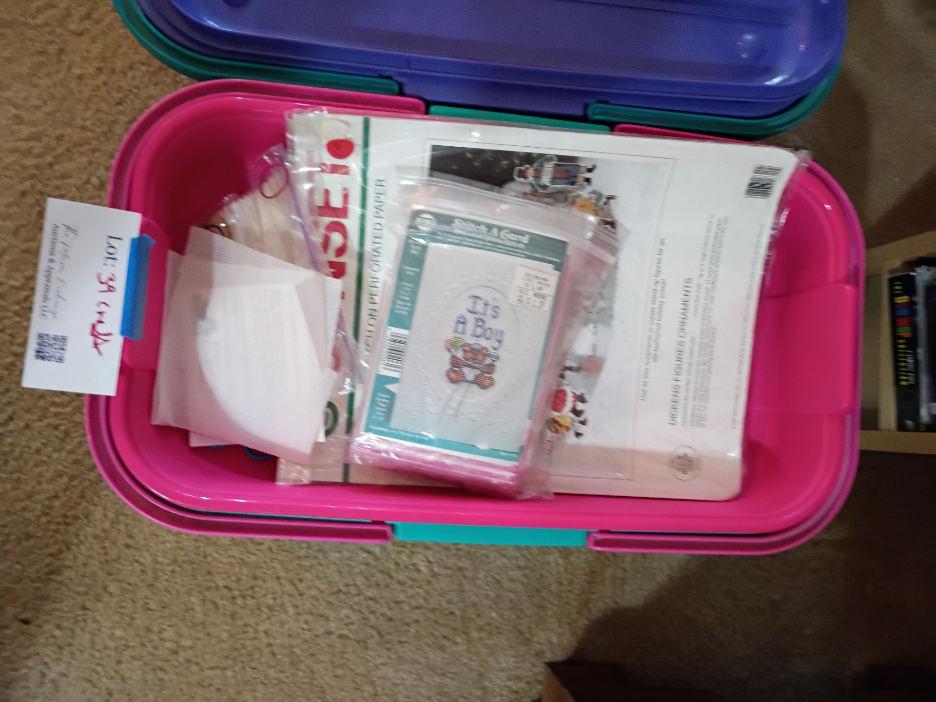 Cross Stitch Card Kits and Embroidery Floss Storage Boxes - image 1 of 9