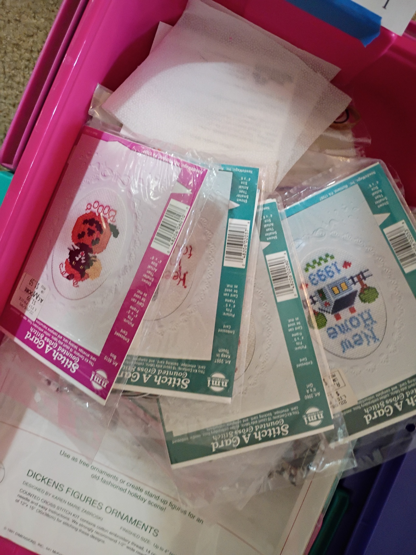 Cross Stitch Card Kits and Embroidery Floss Storage Boxes - image 3 of 9