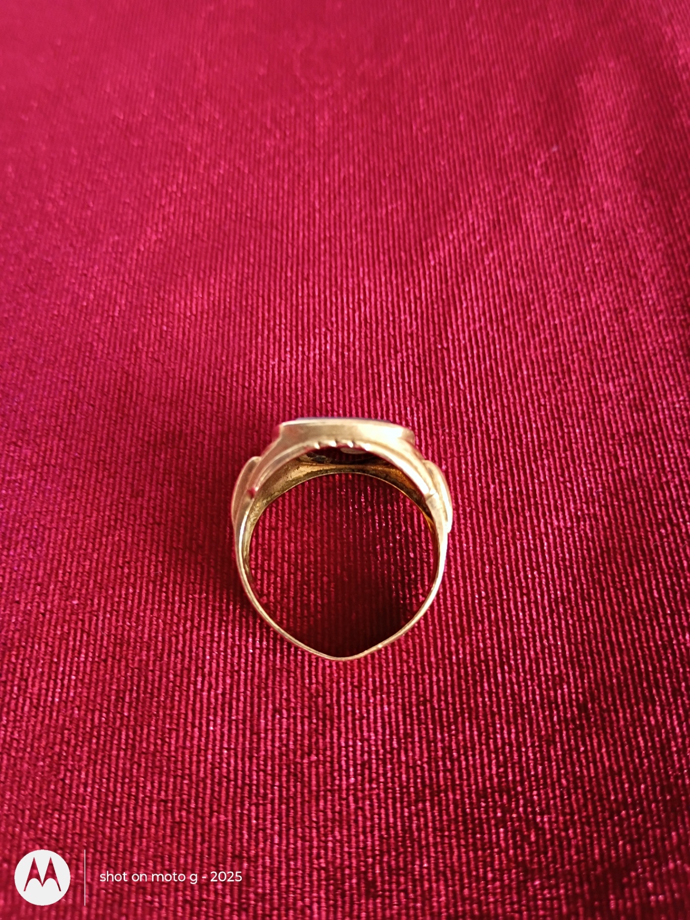 Gold 10k Initial Signet Ring - image 2 of 5