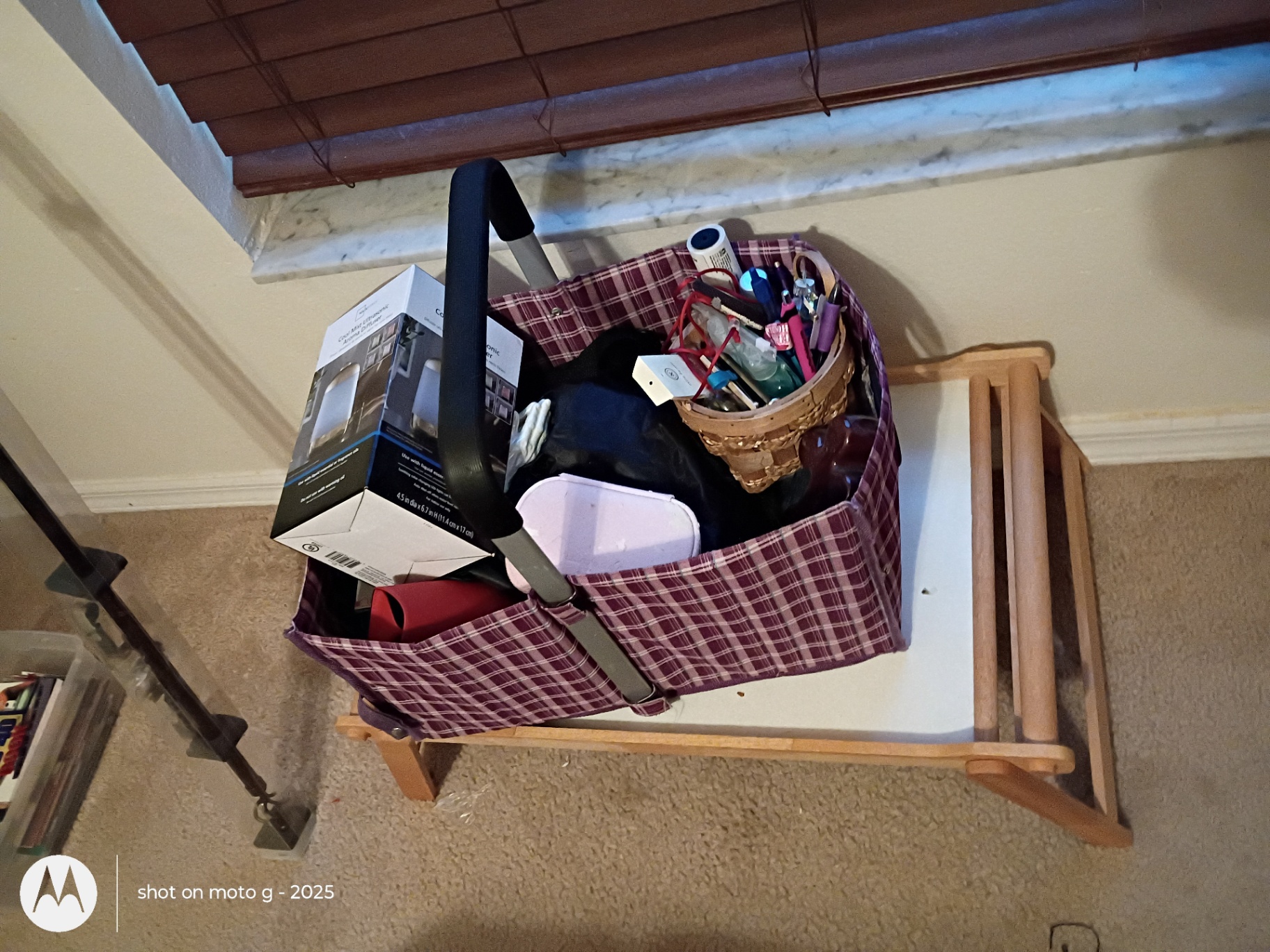 Decorative Dolls, Framed Wall Art, Radio, and Storage Cart - image 4 of 4
