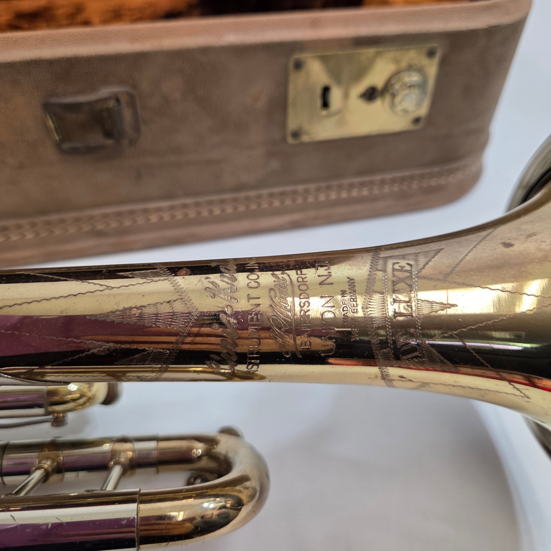 Antique Chris Kratt Trumpet - image 4 of 6