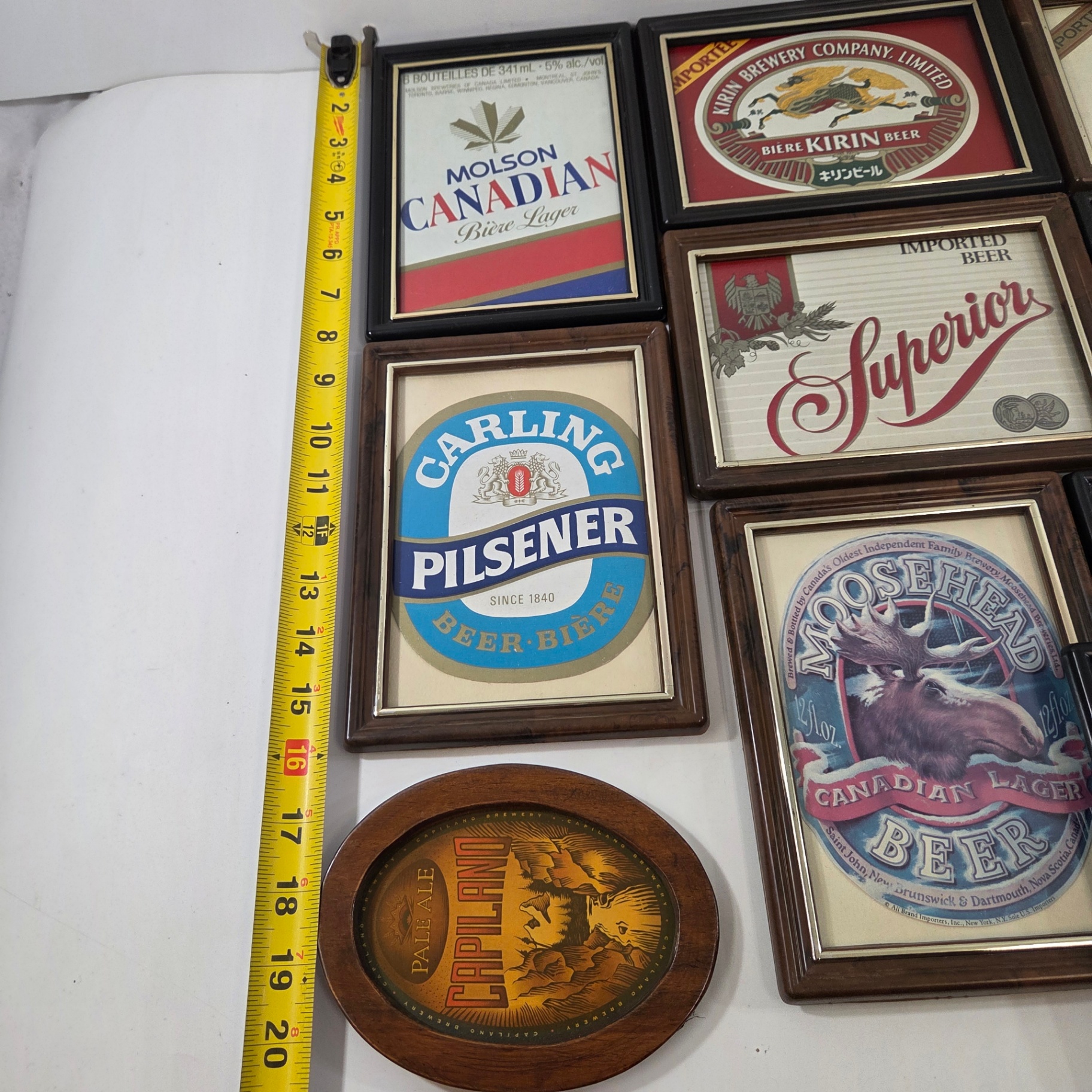 Vintage Framed Cardboard Beer Labels - image 2 of 3