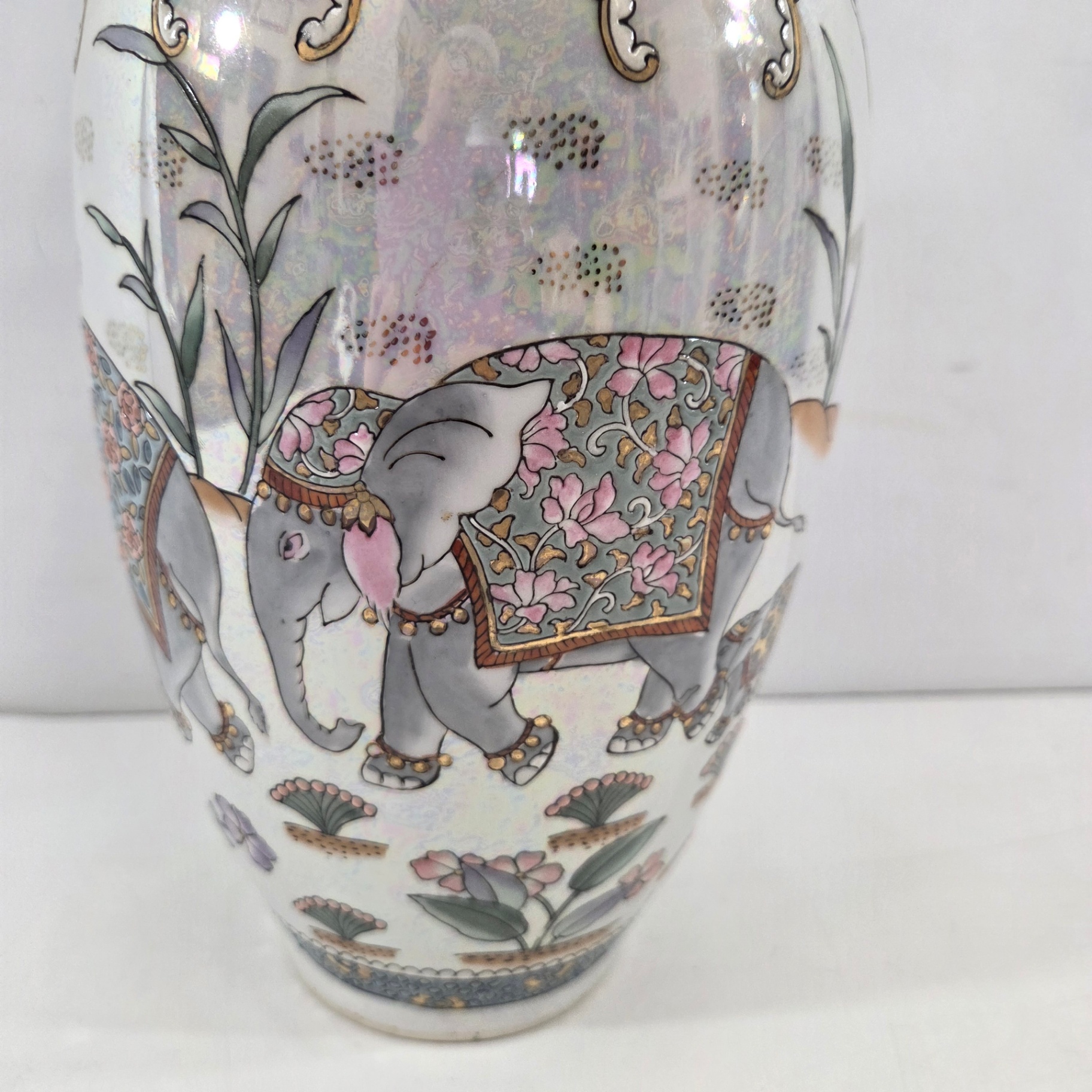 Asian Lustreware Vase - image 2 of 5