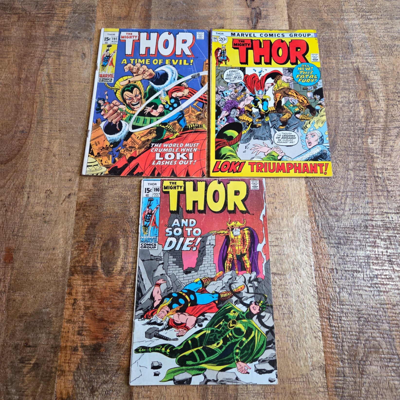 Mighty Thor #190 191 194 - image 1 of 4