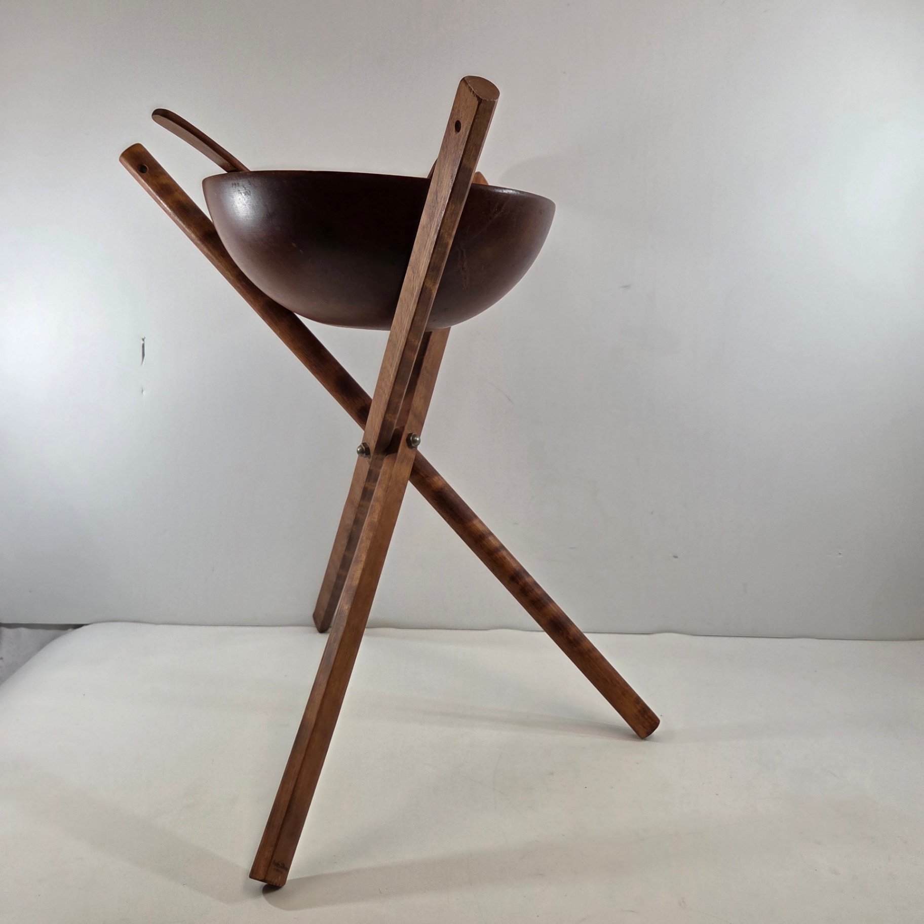 Vintage Wood Salad Serving Set - image 1 of 3