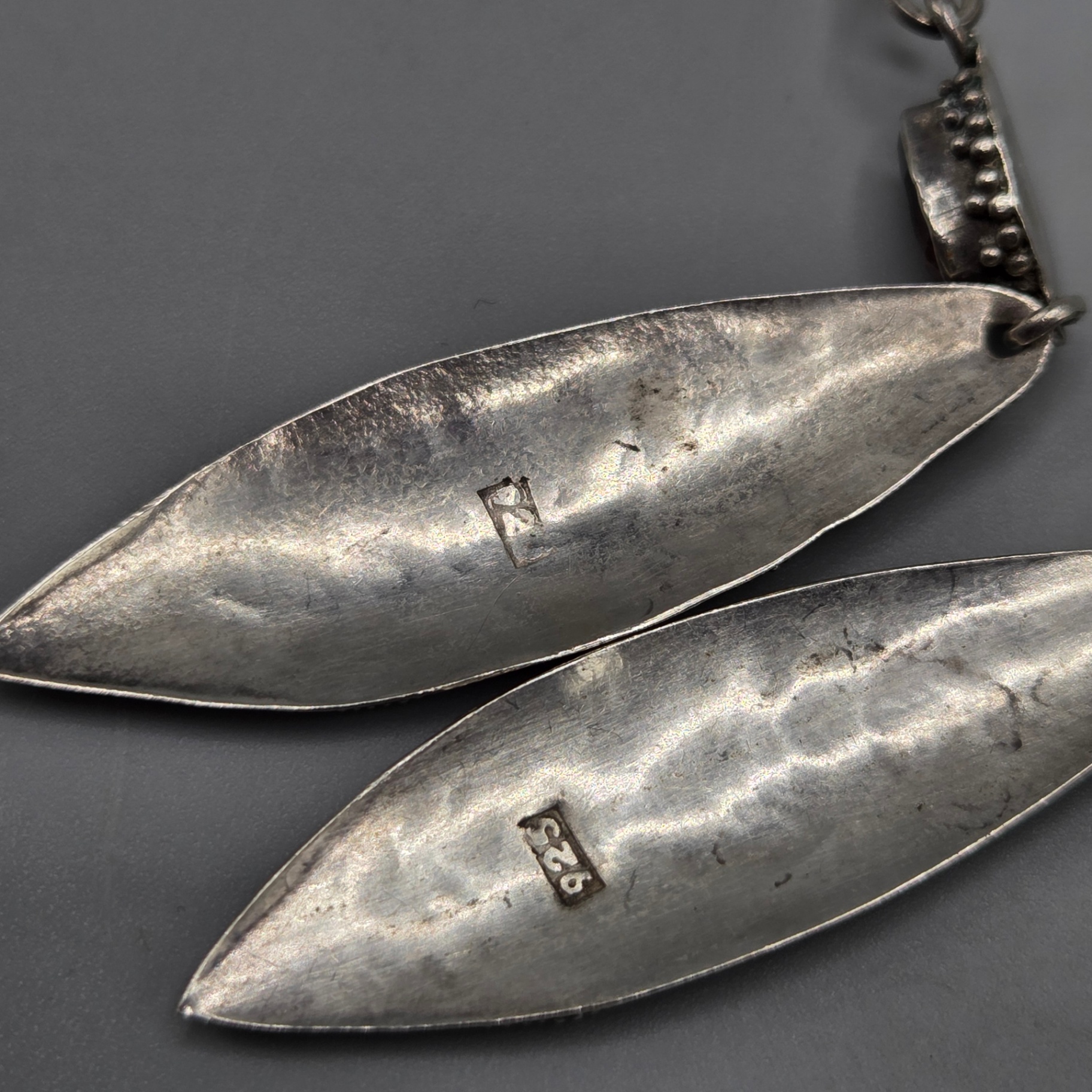 Sterling Silver Earrings w/ Gold Plating - image 5 of 6