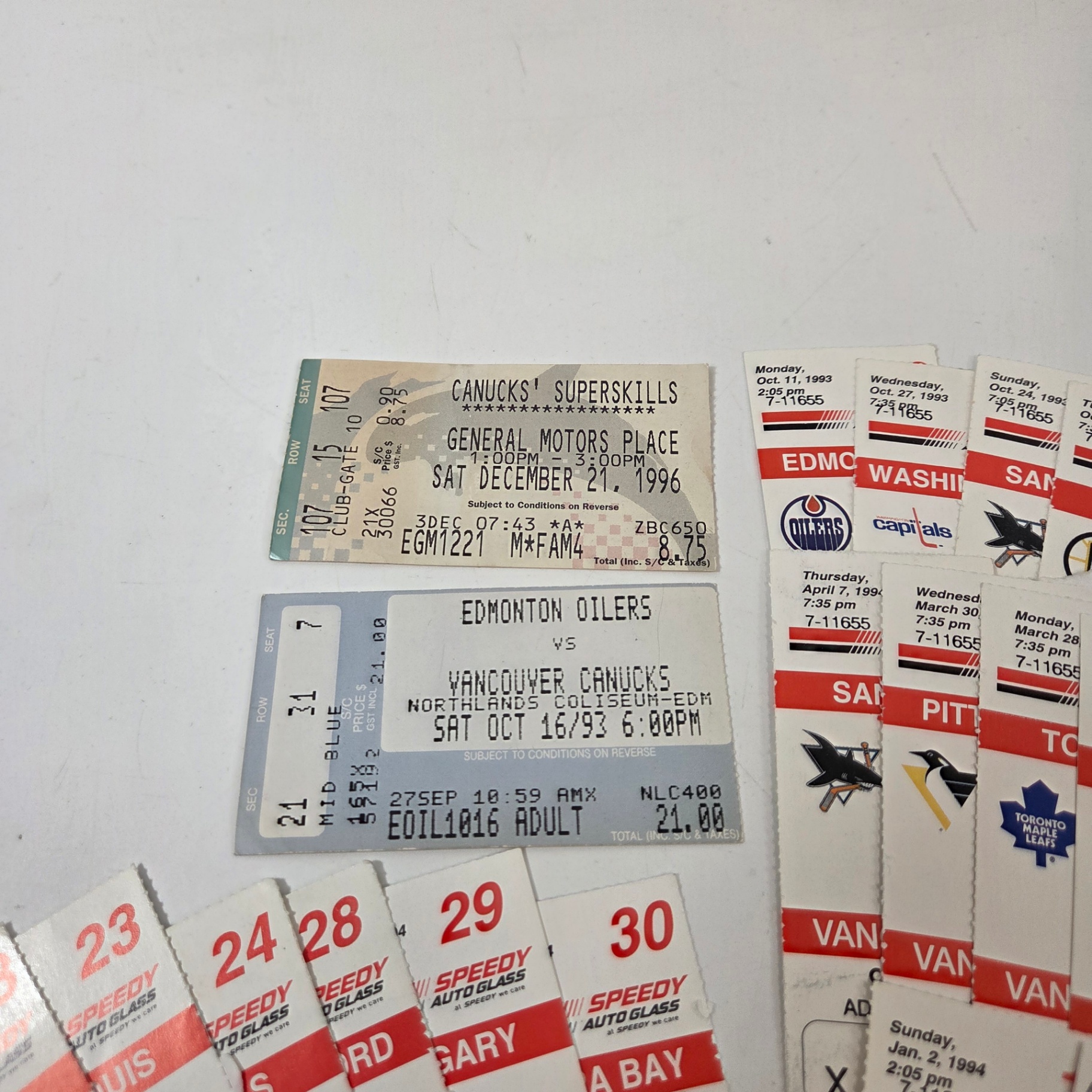 90s Canucks Ticket Stubs - image 3 of 4