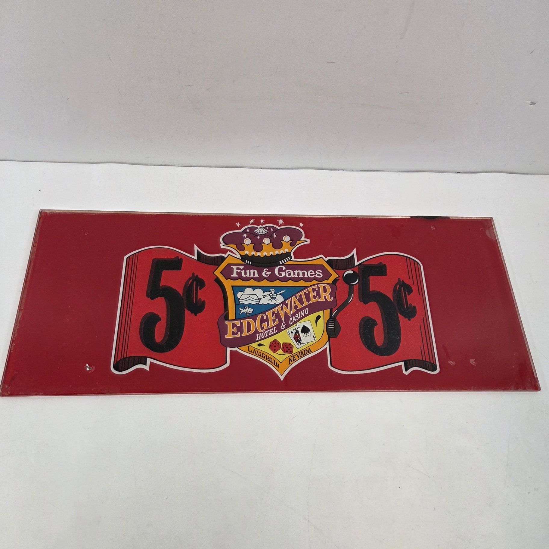 Glass Casino Sign - image 1 of 2