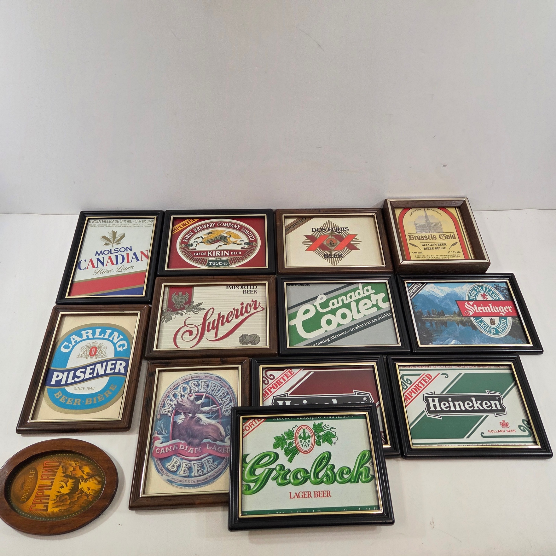 Vintage Framed Cardboard Beer Labels - image 1 of 3