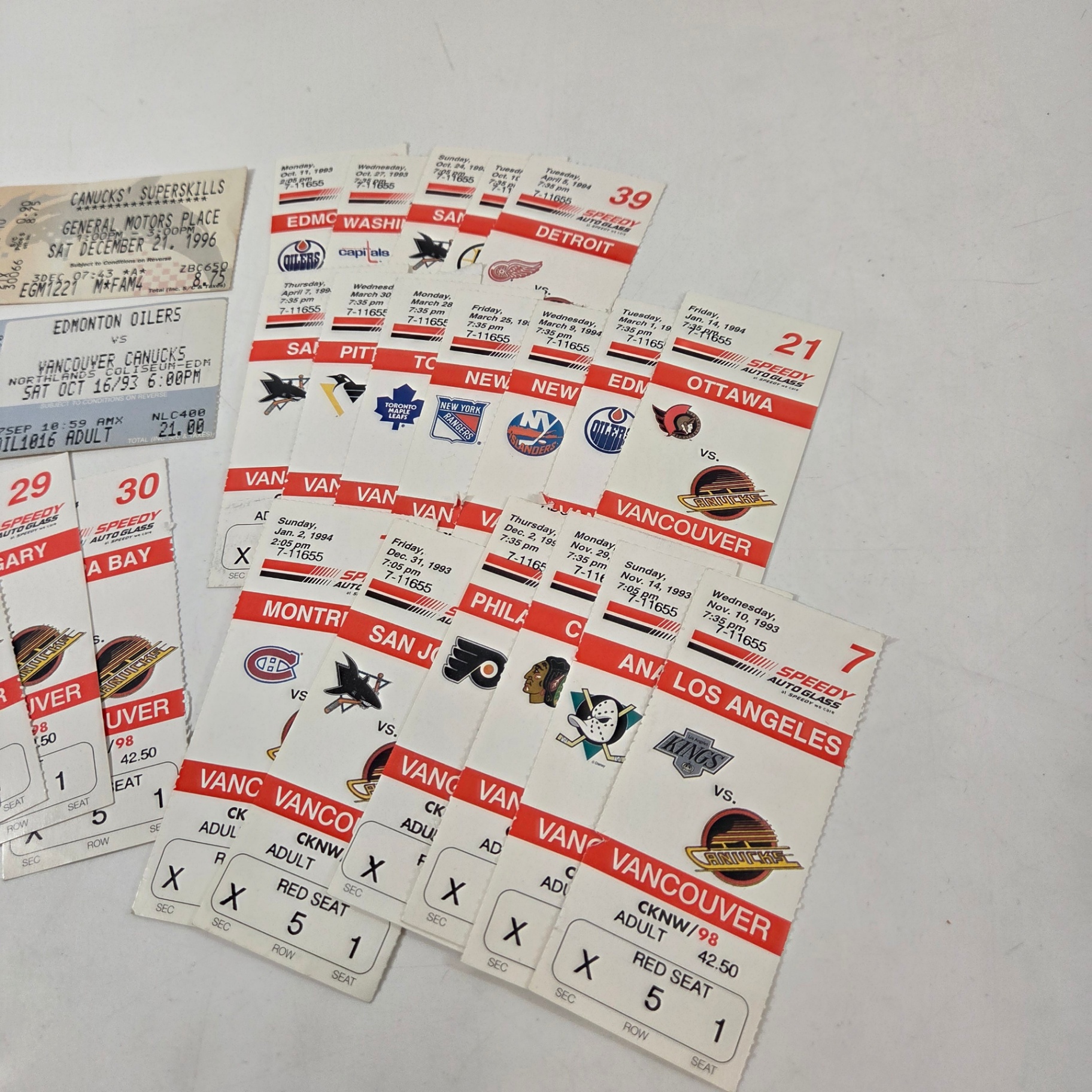 90s Canucks Ticket Stubs - image 4 of 4