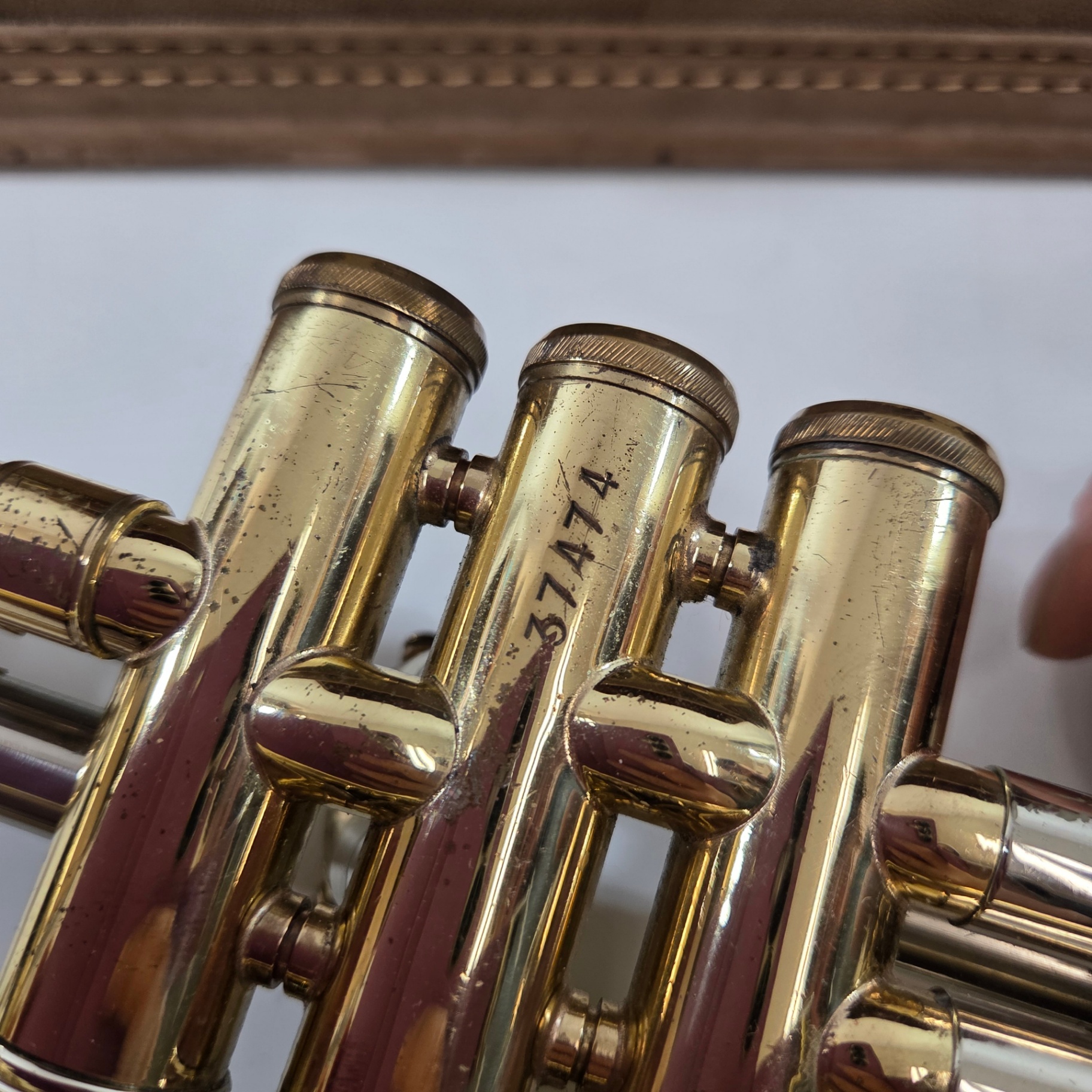 Antique Chris Kratt Trumpet - image 5 of 6